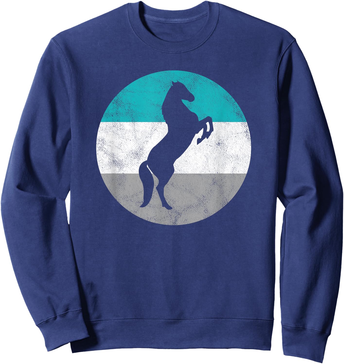 Wild Stallion Horse Gift Shirt Women Boys & Girls Sweatshirt - Sweatshirt | Navy