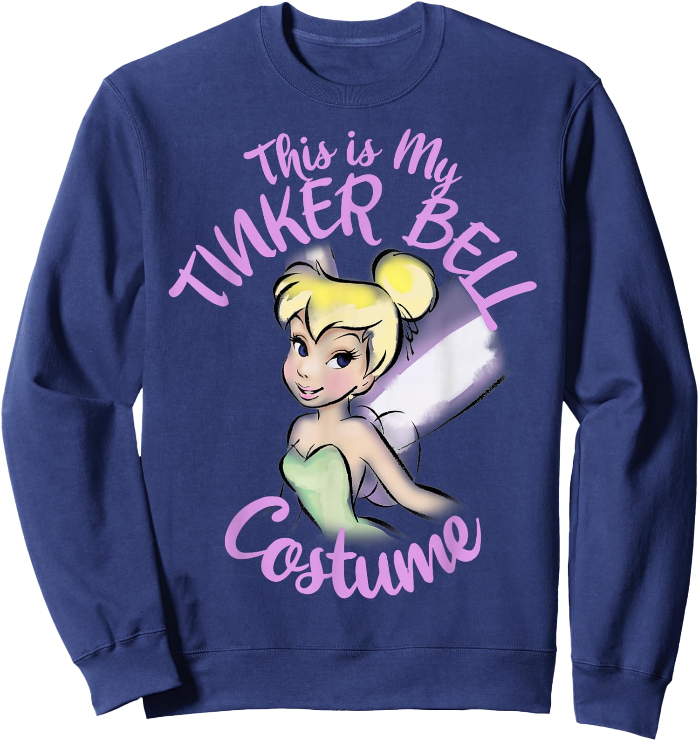 Disney Peter Pan This is My Tinker Bell Costume Halloween Sweatshirt - Sweatshirt | Navy
