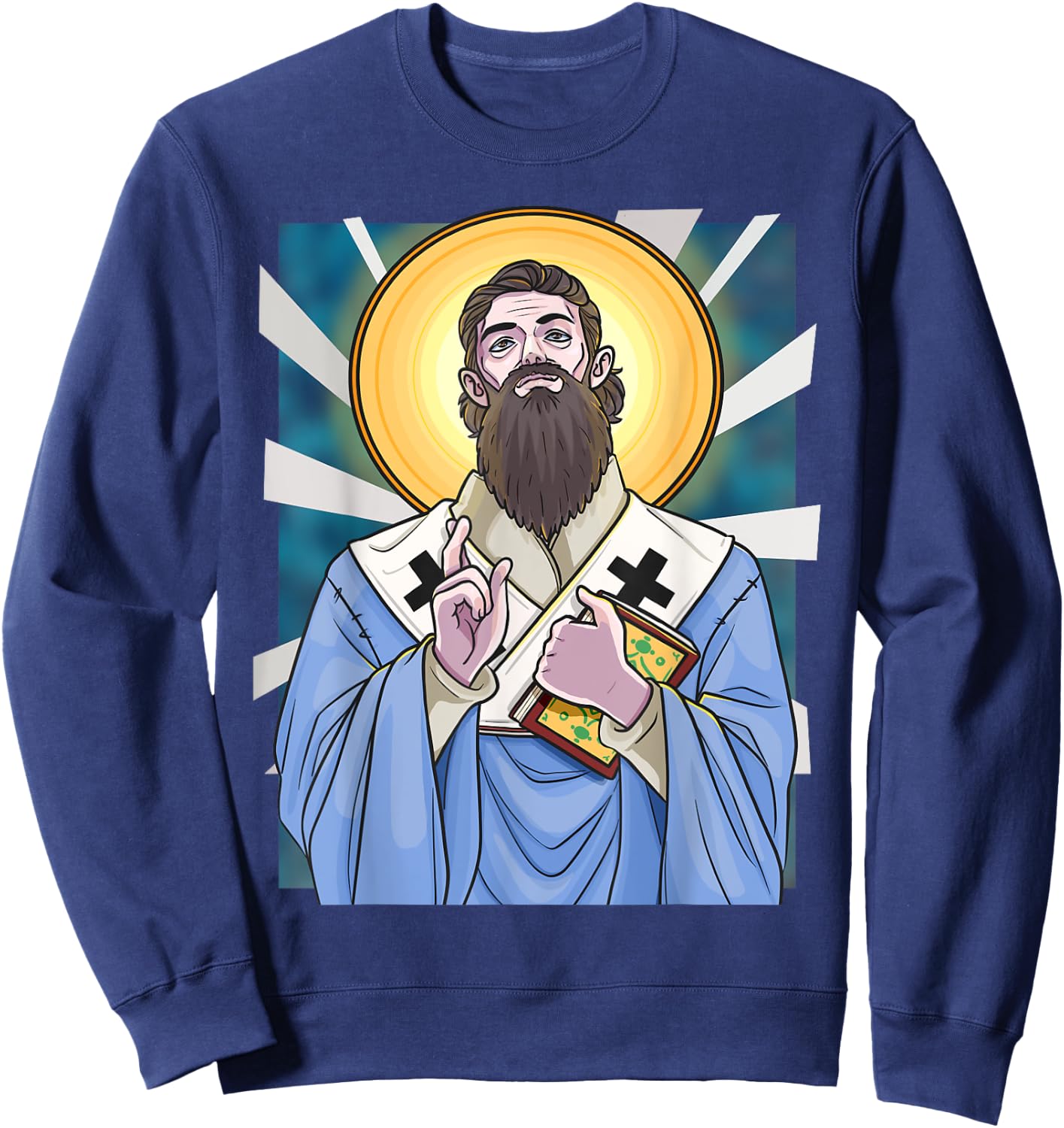 St. Basil The Great Day Caesarea Patron Saint Of Hospital Sweatshirt - Sweatshirt | Navy