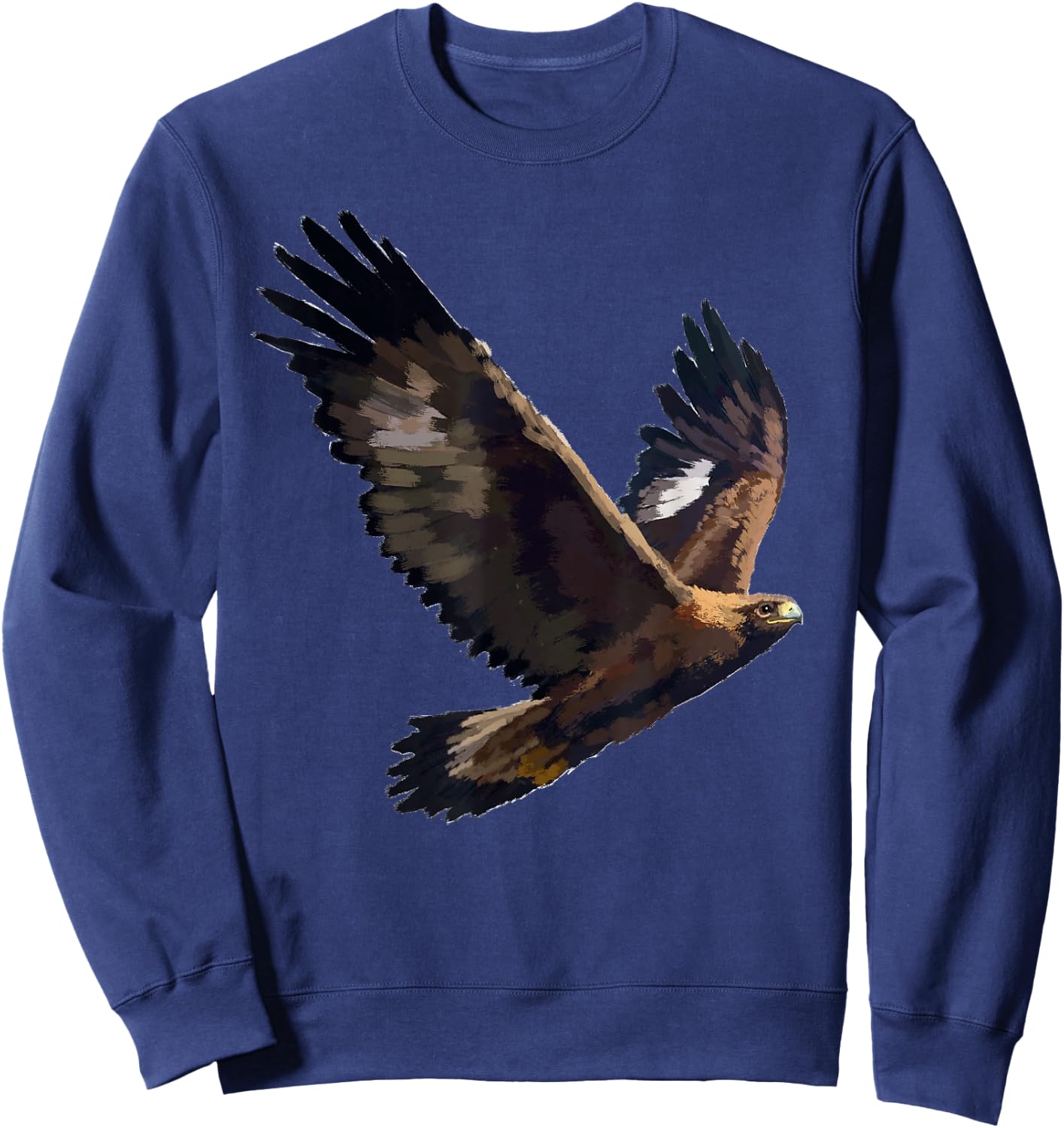Golden Eagle Bird T Shirt Sweatshirt - Sweatshirt | Navy