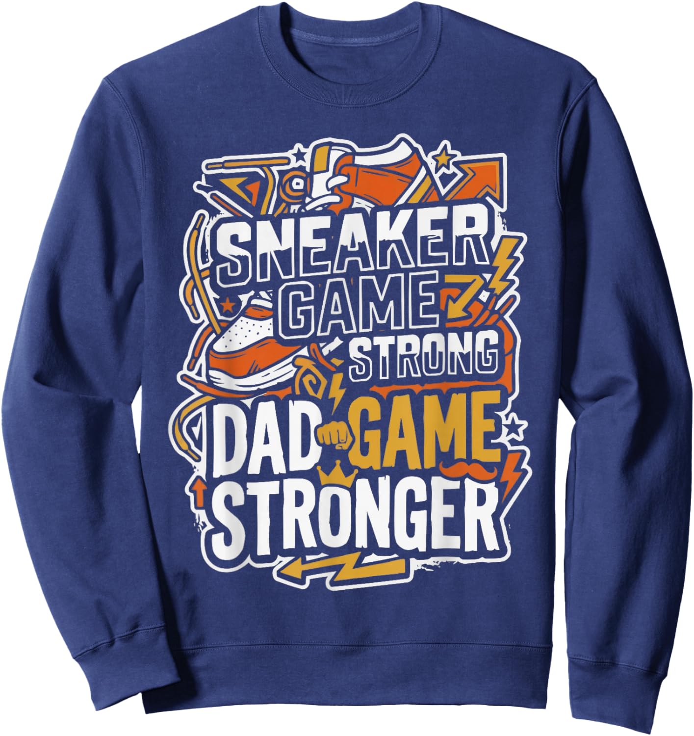 Shoe Collector Dad Shoe Lover Sneaker Addict Shoe Collecting Sweatshirt - Sweatshirt | Navy