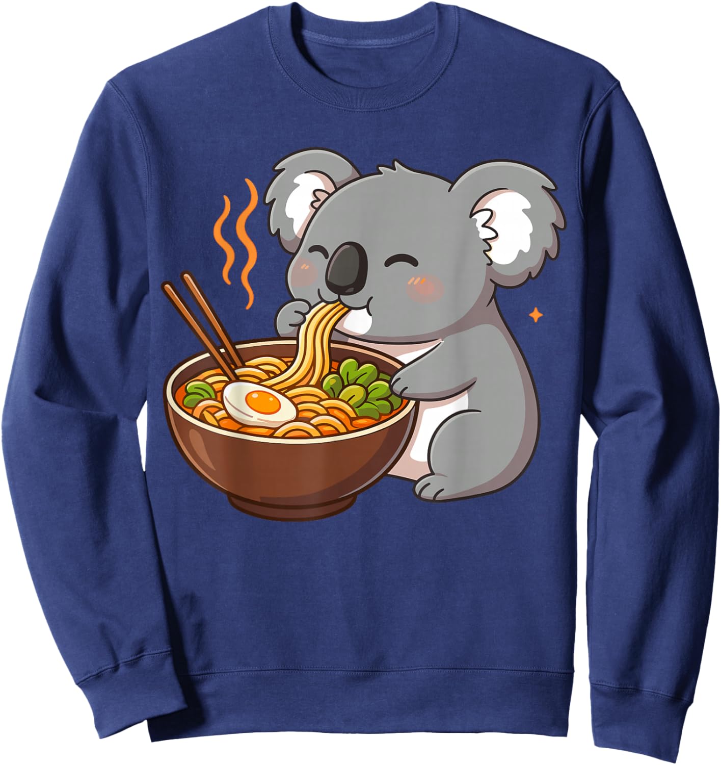 Koala Eating Ramen Noodles Sweatshirt - Sweatshirt | Navy