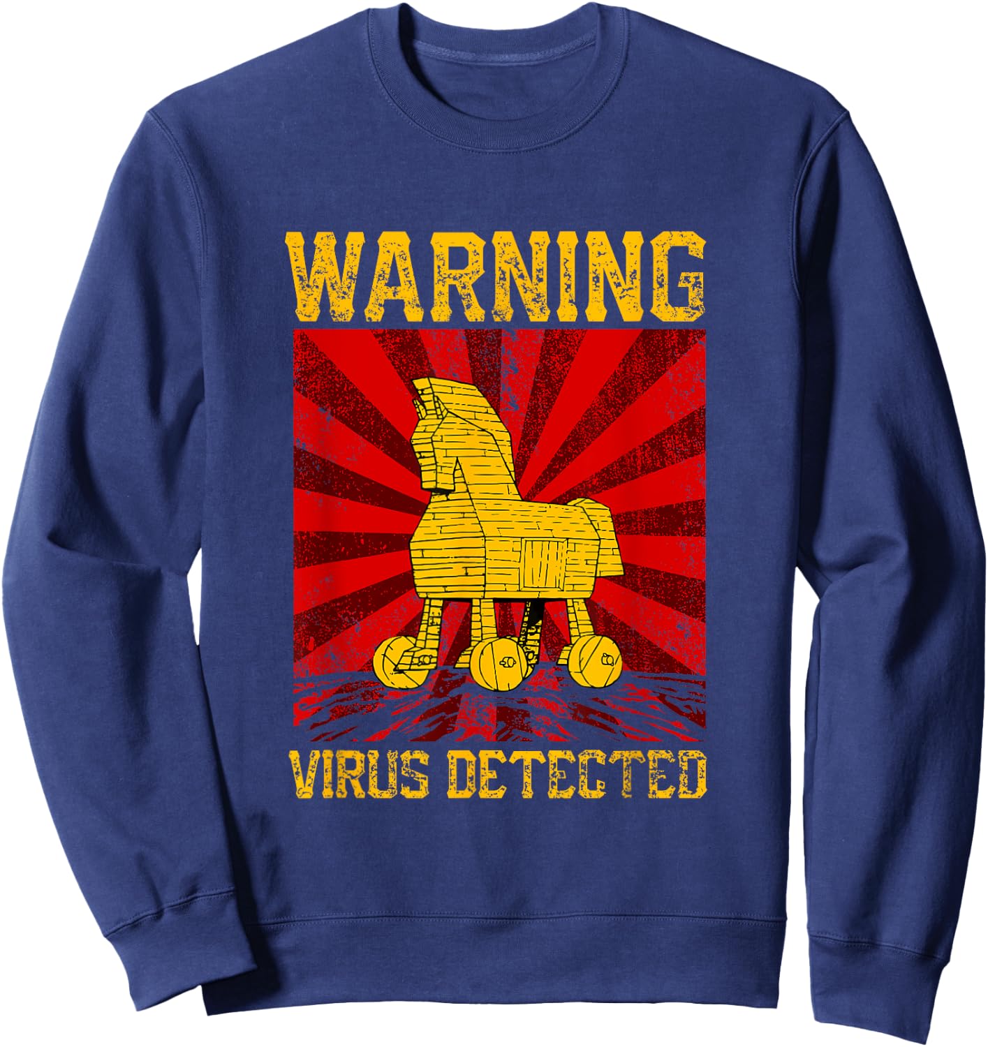Trojan Horse Hacker Sweatshirt - Sweatshirt | Navy