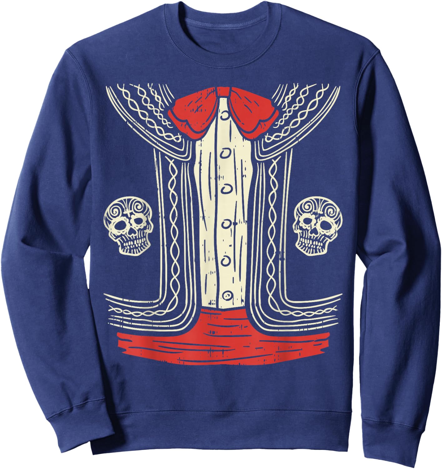 Mexican Mariachi Halloween Costume Mexico Suit Fiesta Boys Sweatshirt - Sweatshirt | Navy