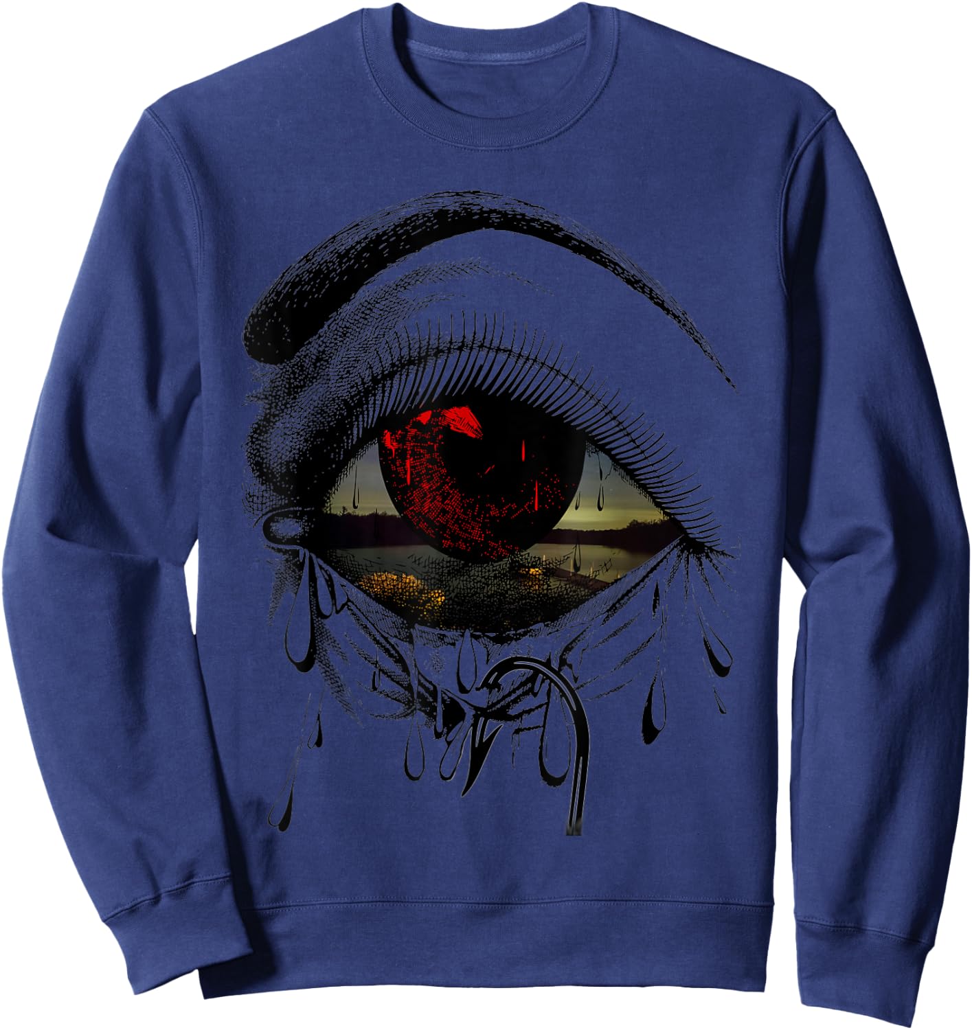 Red Eye Sweatshirt - Sweatshirt | Navy