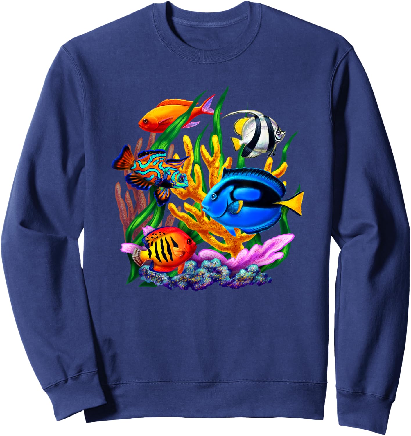 Tropical Fish Sweatshirt - Sweatshirt | Navy