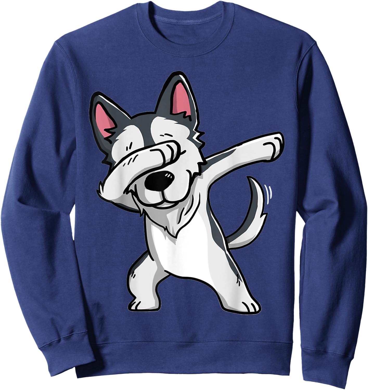 Dabbing Siberian Husky Husky Kids Costume Sweatshirt - Sweatshirt | Navy