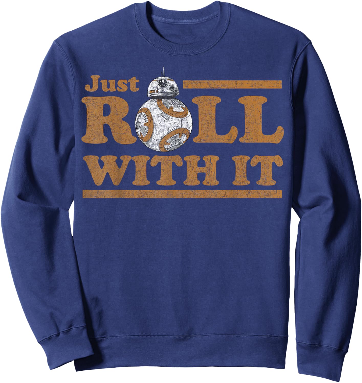 Star Wars Last Jedi Retro Just Roll BB-8 Graphic Sweatshirt - Sweatshirt | Navy