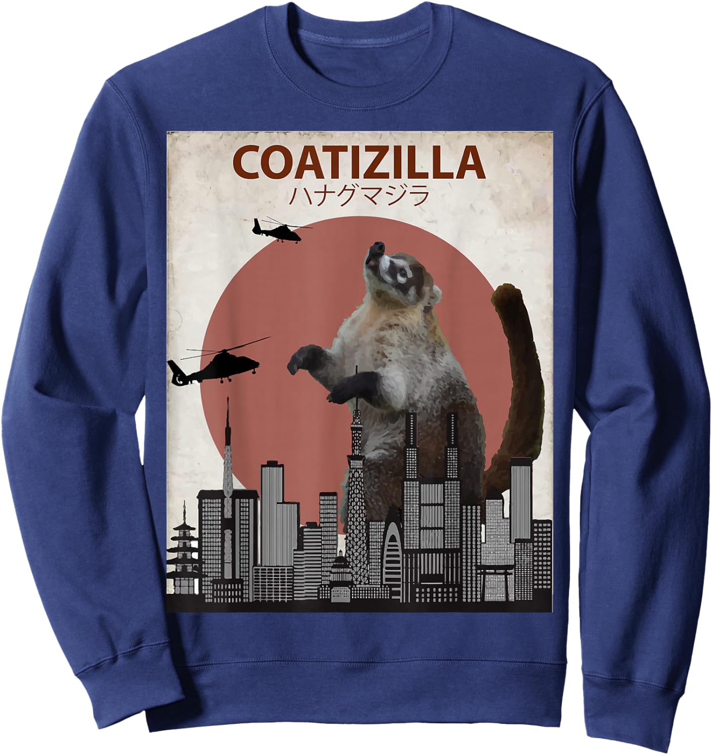 Coatizilla Funny Coati | Cool Coati Lovers Gift Sweatshirt - Sweatshirt | Navy