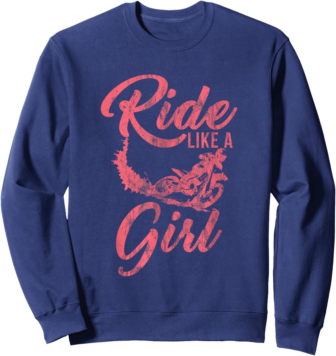 Motorcyclist Motorcycle Motorcycles Bike Biker Extreme Sports Sweatshirt - Sweatshirt | Navy
