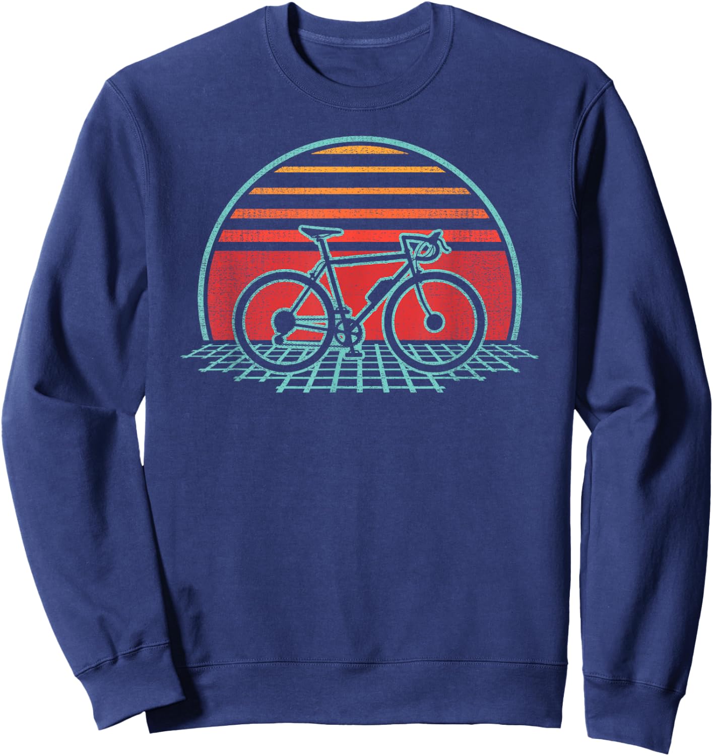 Bicycle Retro Vintage Cycling 70s 80s Style Gift Sweatshirt - Sweatshirt | Navy