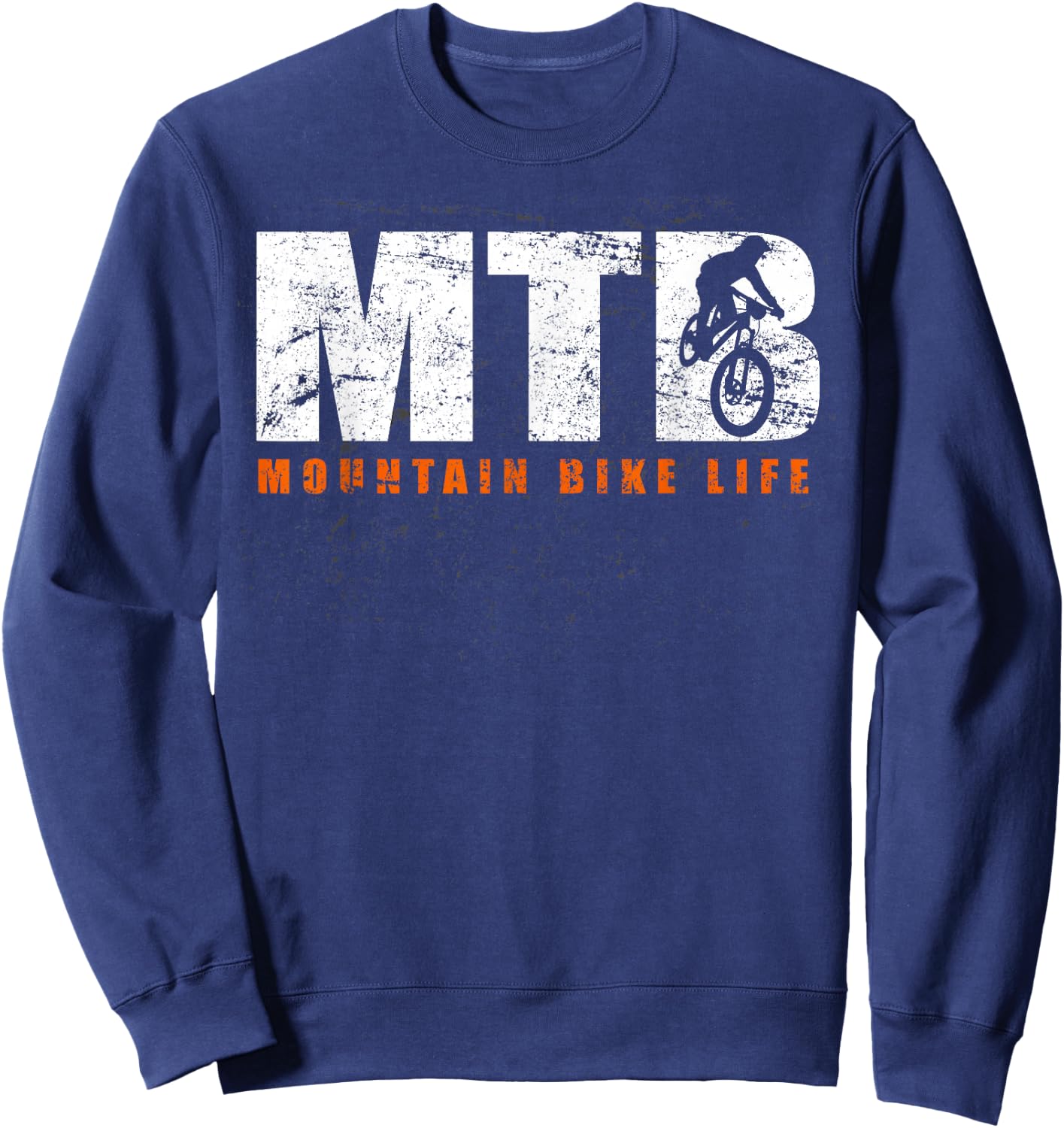 Mountain Bike Life Shirt - Vintage MTB T Shirt Sweatshirt - Sweatshirt | Navy