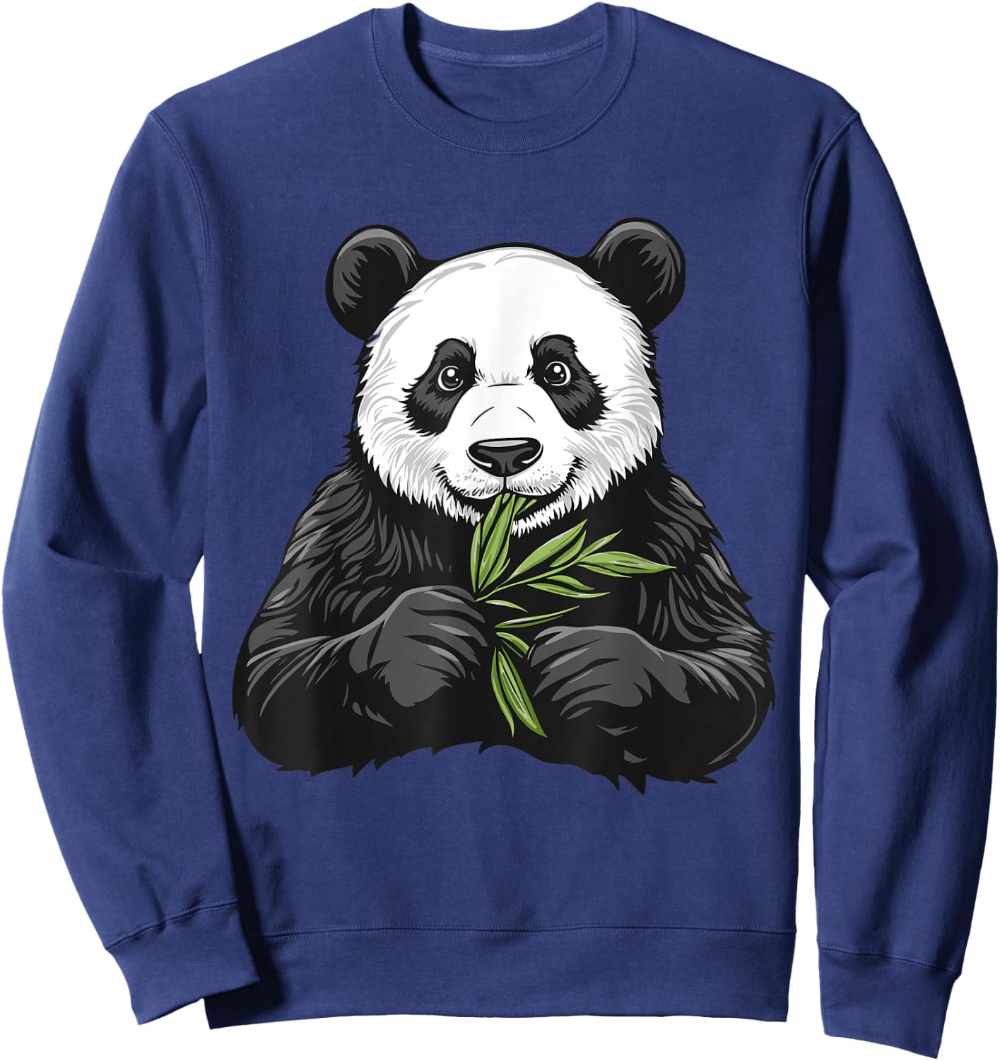 Panda bear with bamboo, Panda Bear Sweatshirt - Sweatshirt | Navy