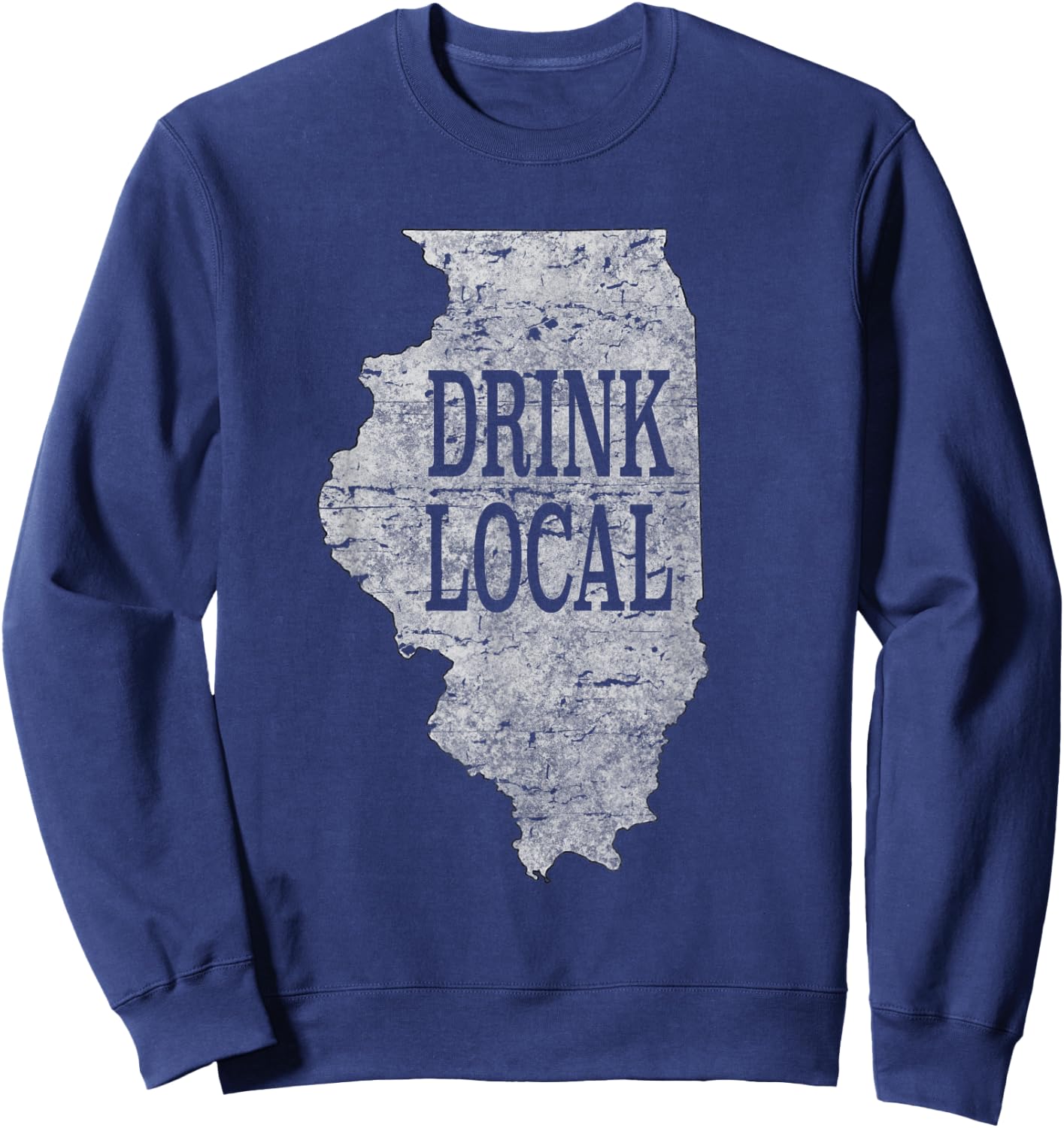 Drink local craft beer Illinois Sweatshirt - Sweatshirt | Navy