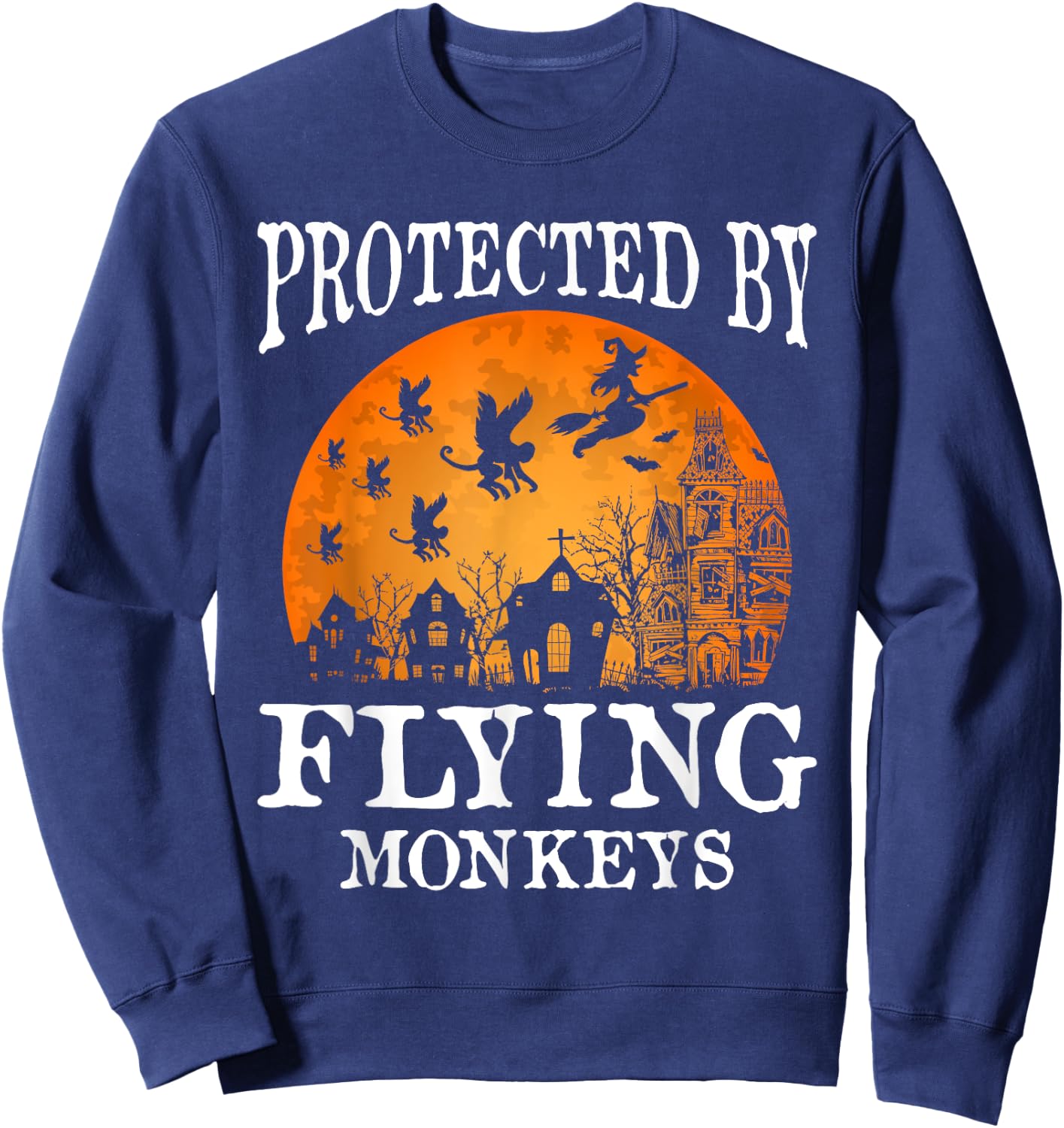 Protected by Flying Monkeys Party Sweatshirt - Sweatshirt | Navy