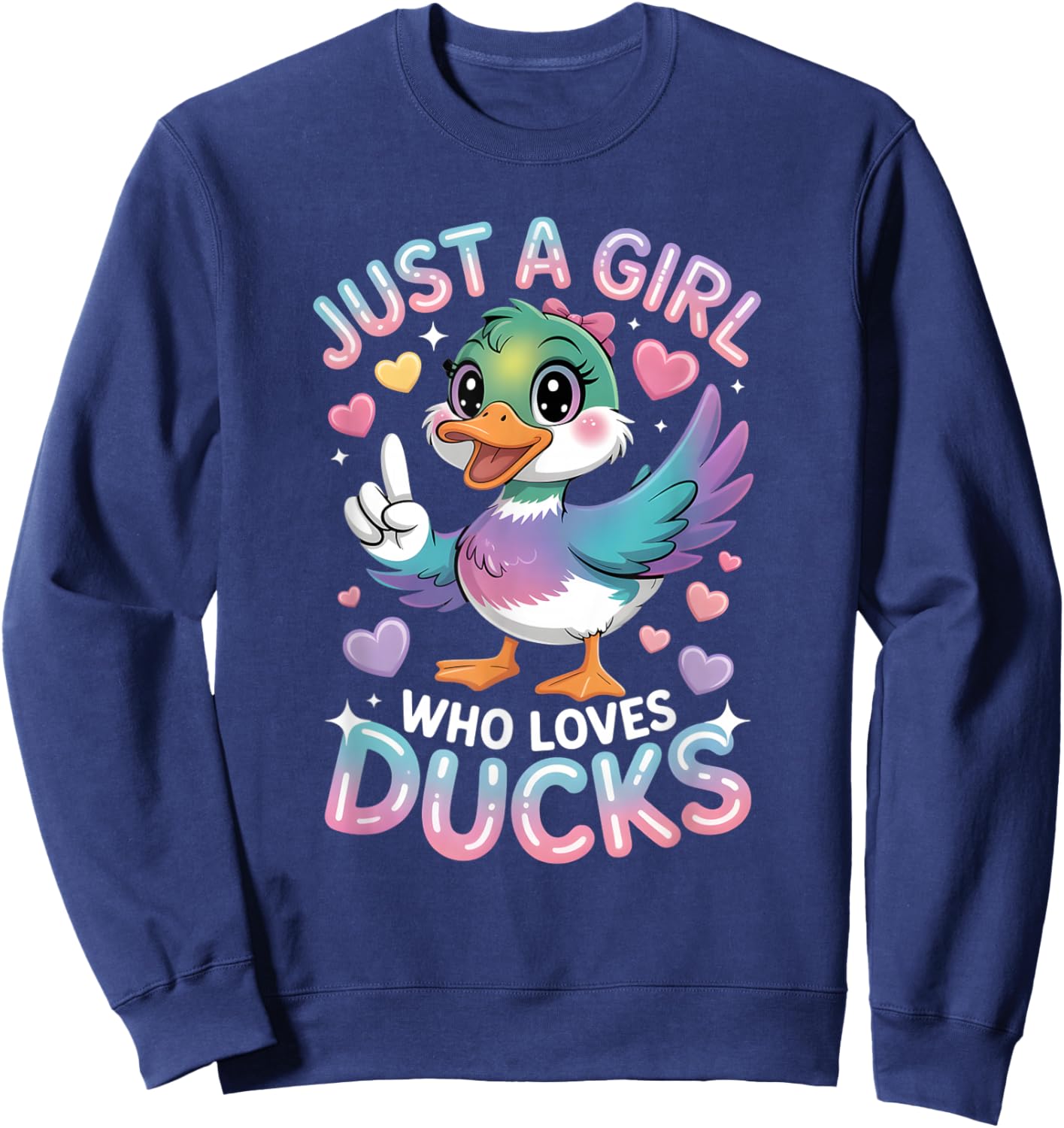Girls Duck Sweatshirt - Sweatshirt | Navy