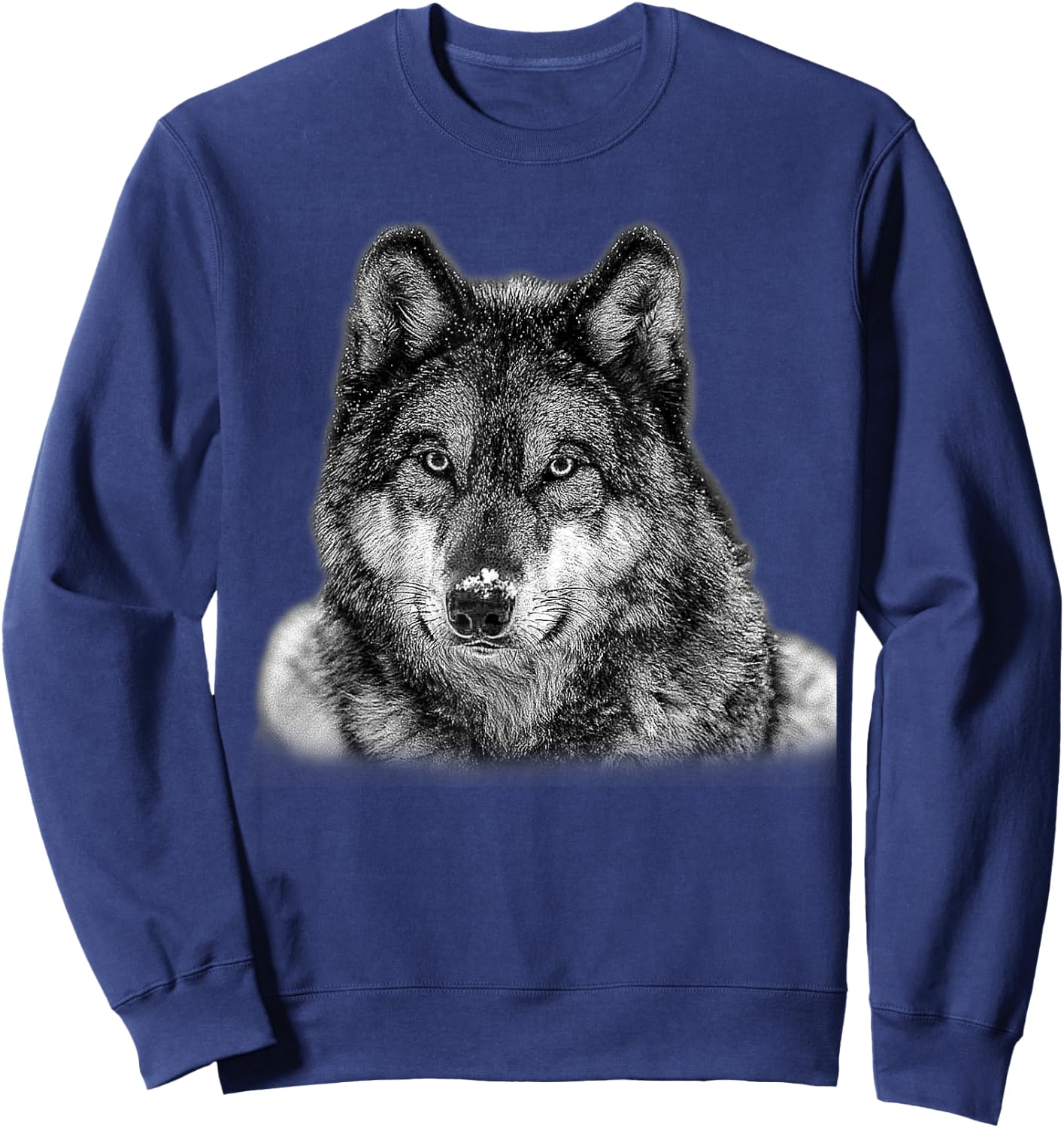 Wolf Shirt - grey wolf Sweatshirt - Sweatshirt | Navy