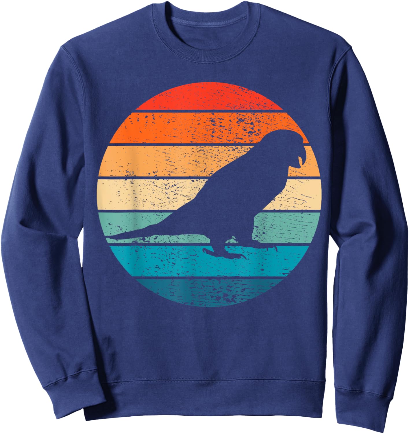 Parrot Retro Vintage Bird Gift Sweatshirt - Sweatshirt | Navy
