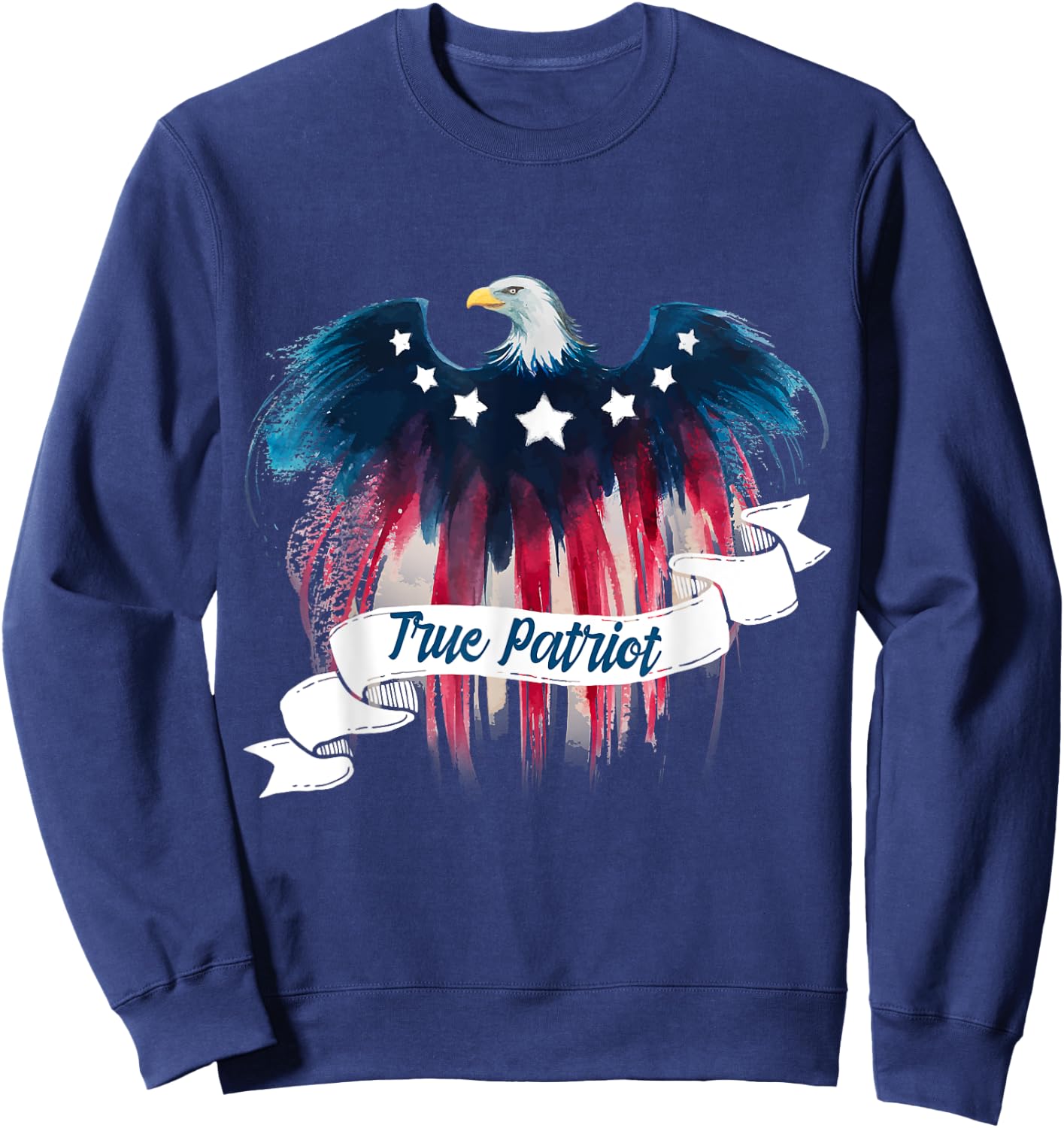 True Patriot Patriotic Eagle Kids Men Sweatshirt - Sweatshirt | Navy