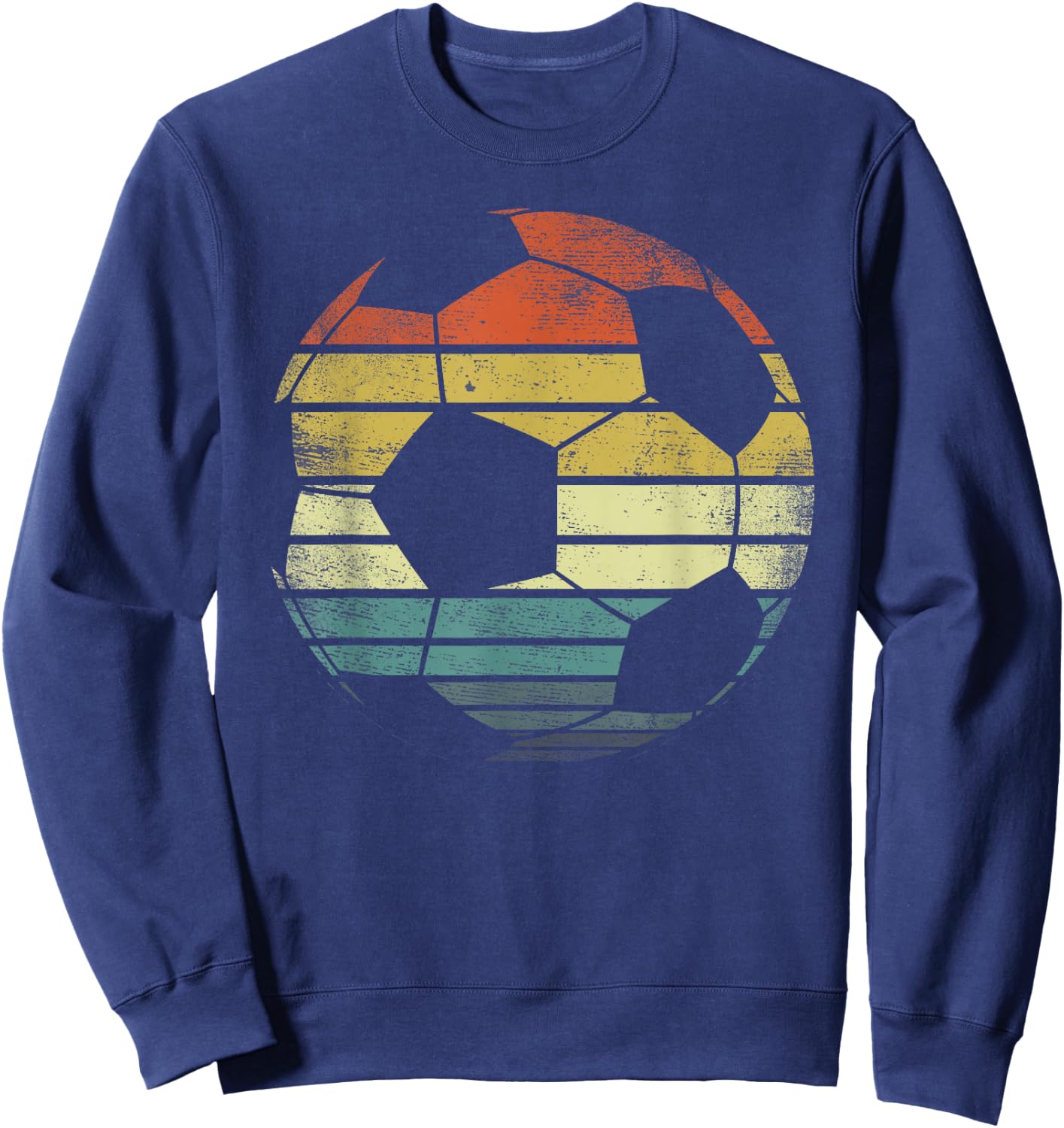 Soccer Player Gifts Funny Ball Retro Vintage Style Coach Sweatshirt - Sweatshirt | Navy