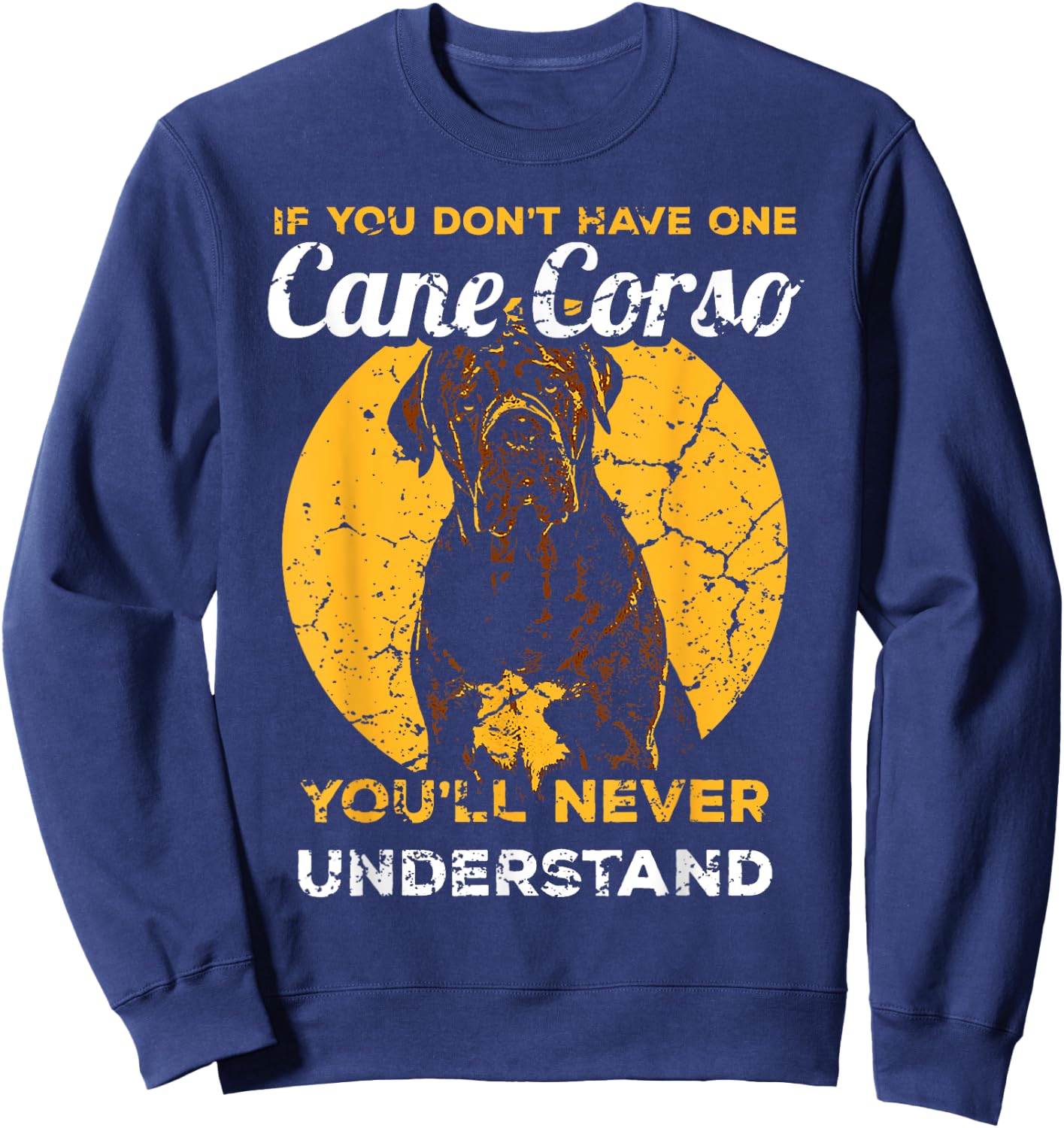 Cane Corso Italian Mastiff Head Dog Pet Men Women Sweatshirt - Sweatshirt | Navy