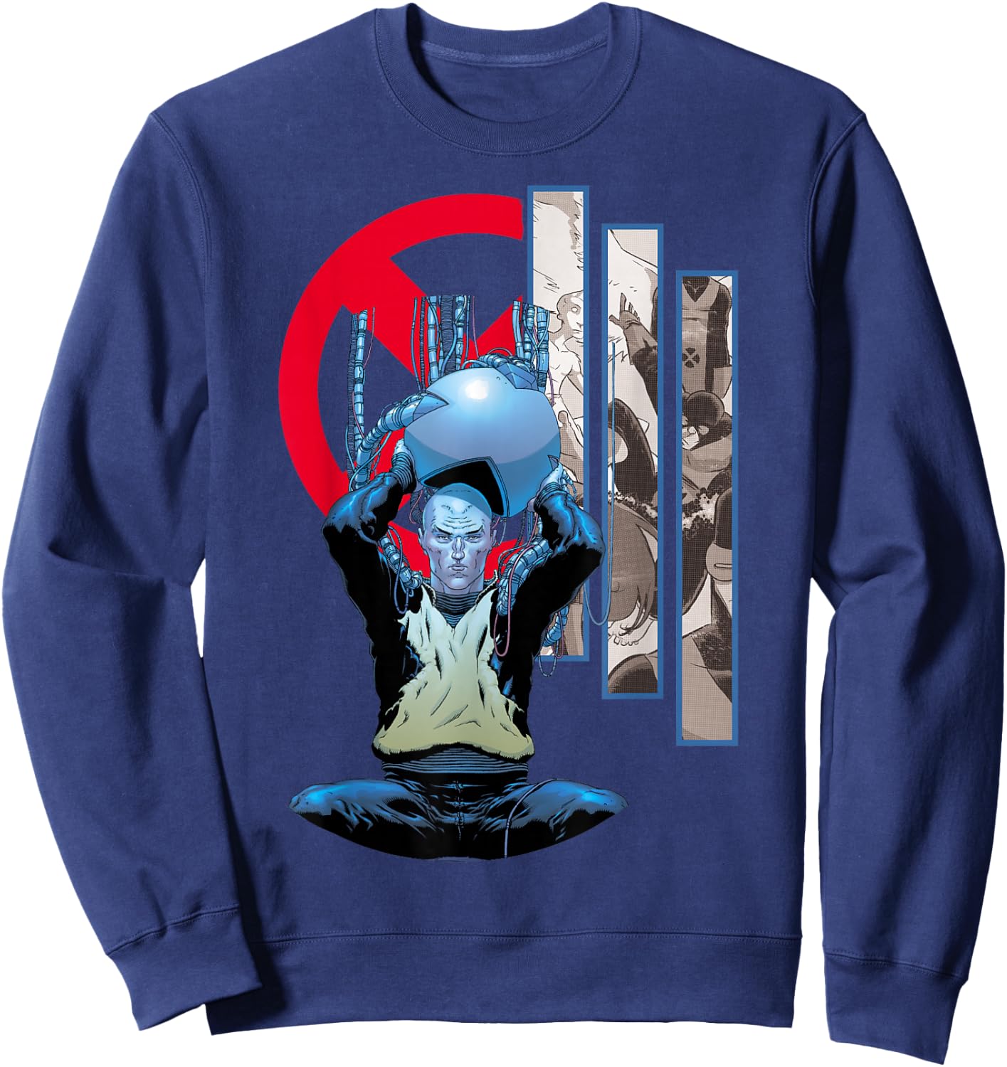 Marvel X-Men Professor X Charles Xavier Graphic Sweatshirt - Sweatshirt | Navy