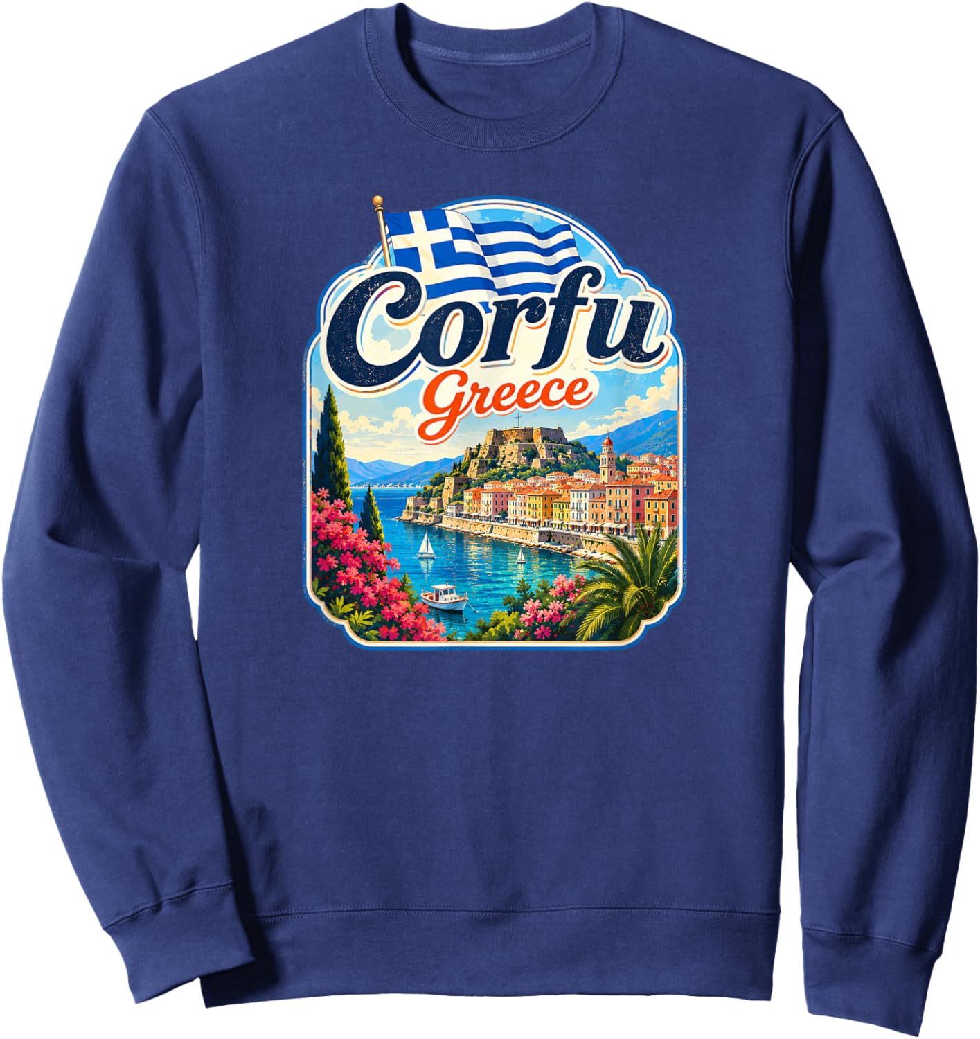 Corfu Island Greece Corfu Sweatshirt - Sweatshirt | Navy