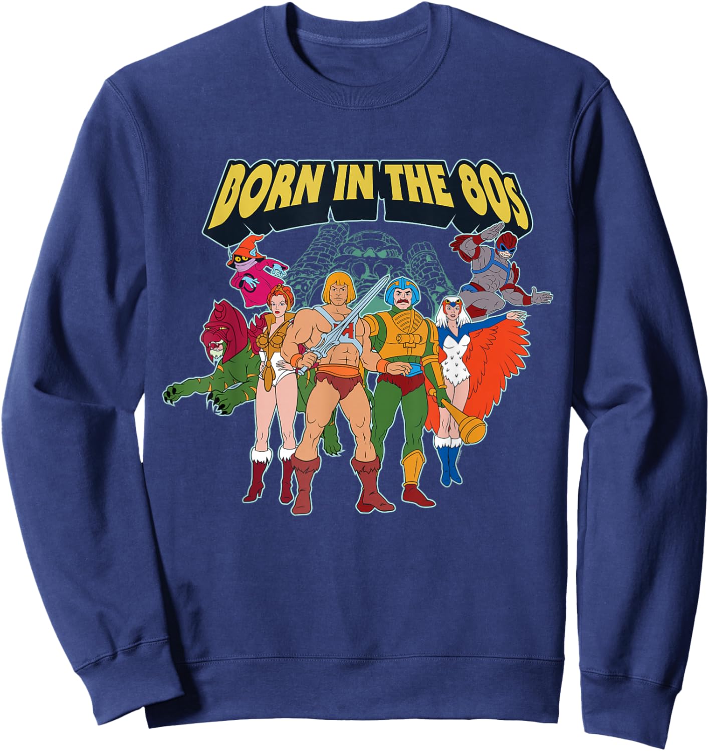 Masters of The Universe Born in The 80s Eternia Protectors Sweatshirt - Sweatshirt | Navy