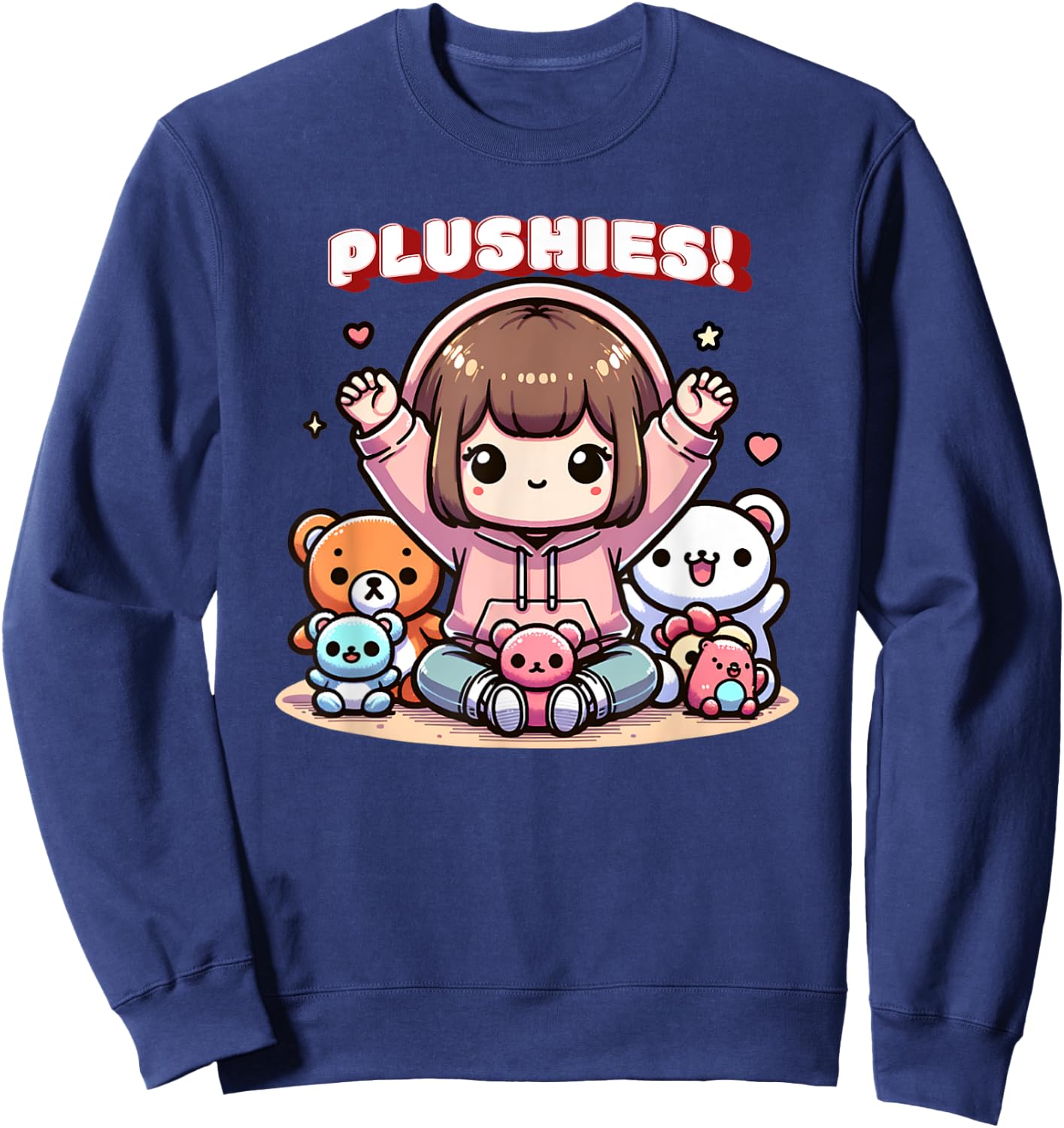 Plushies Plushy Stuffed Animal Collector Sweatshirt - Sweatshirt | Navy
