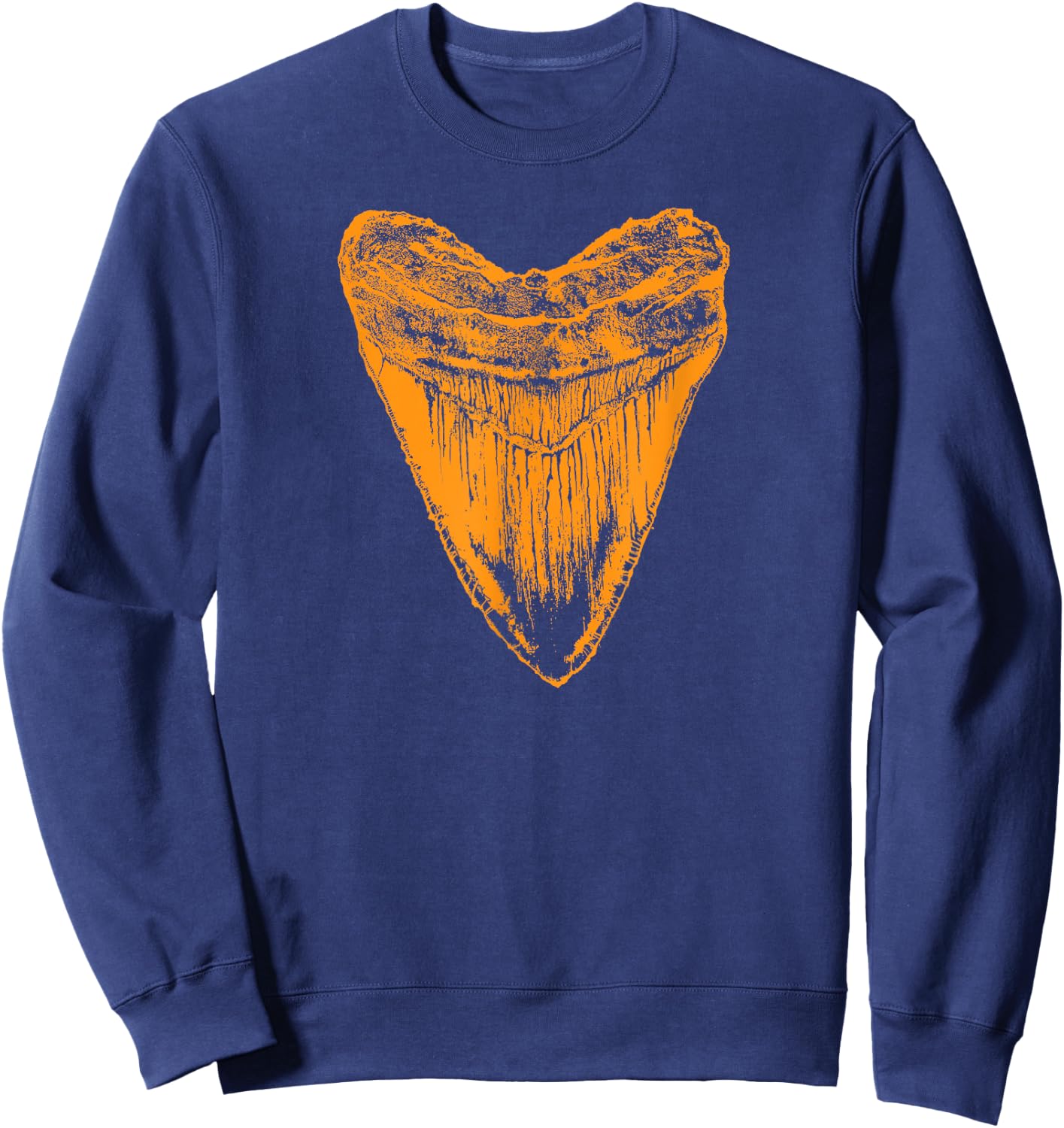 Fossil Megalodon tooth Sweatshirt - Sweatshirt | Navy