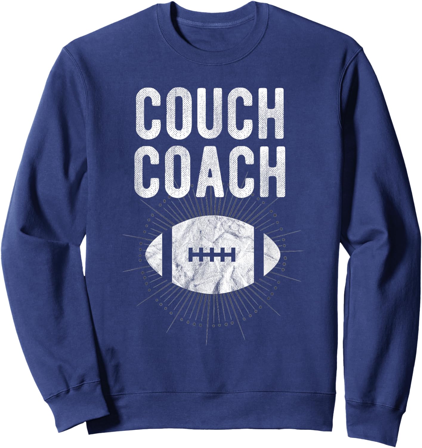 Couch Coach Football Sweatshirt - Sweatshirt | Navy