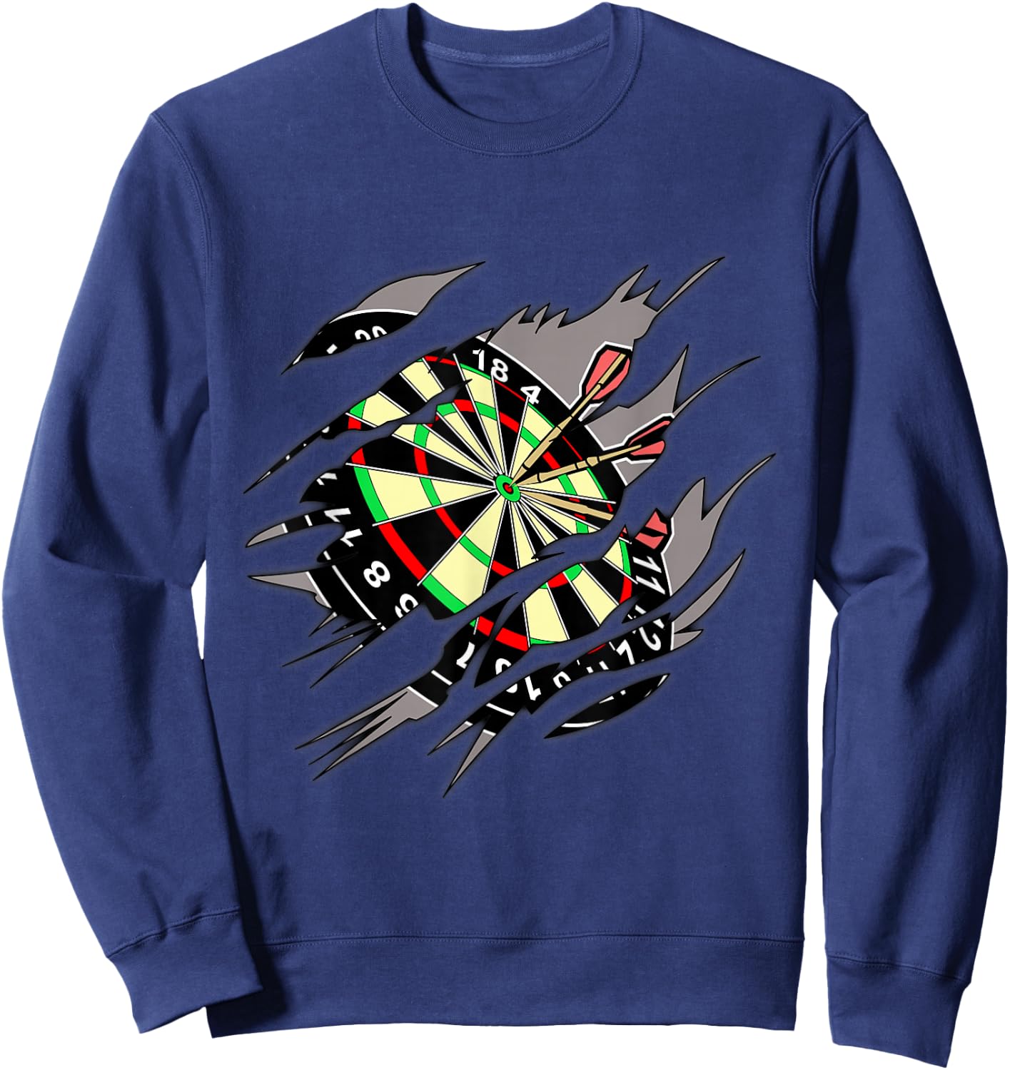 Dart Player Design With Cool Template Sweatshirt - Sweatshirt | Navy