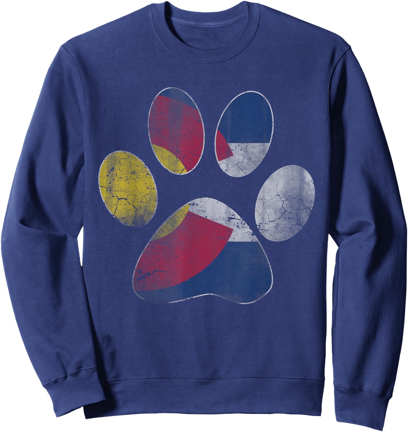 Colorado Flag Dog Lover Men Women Kids Sweatshirt - Sweatshirt | Navy