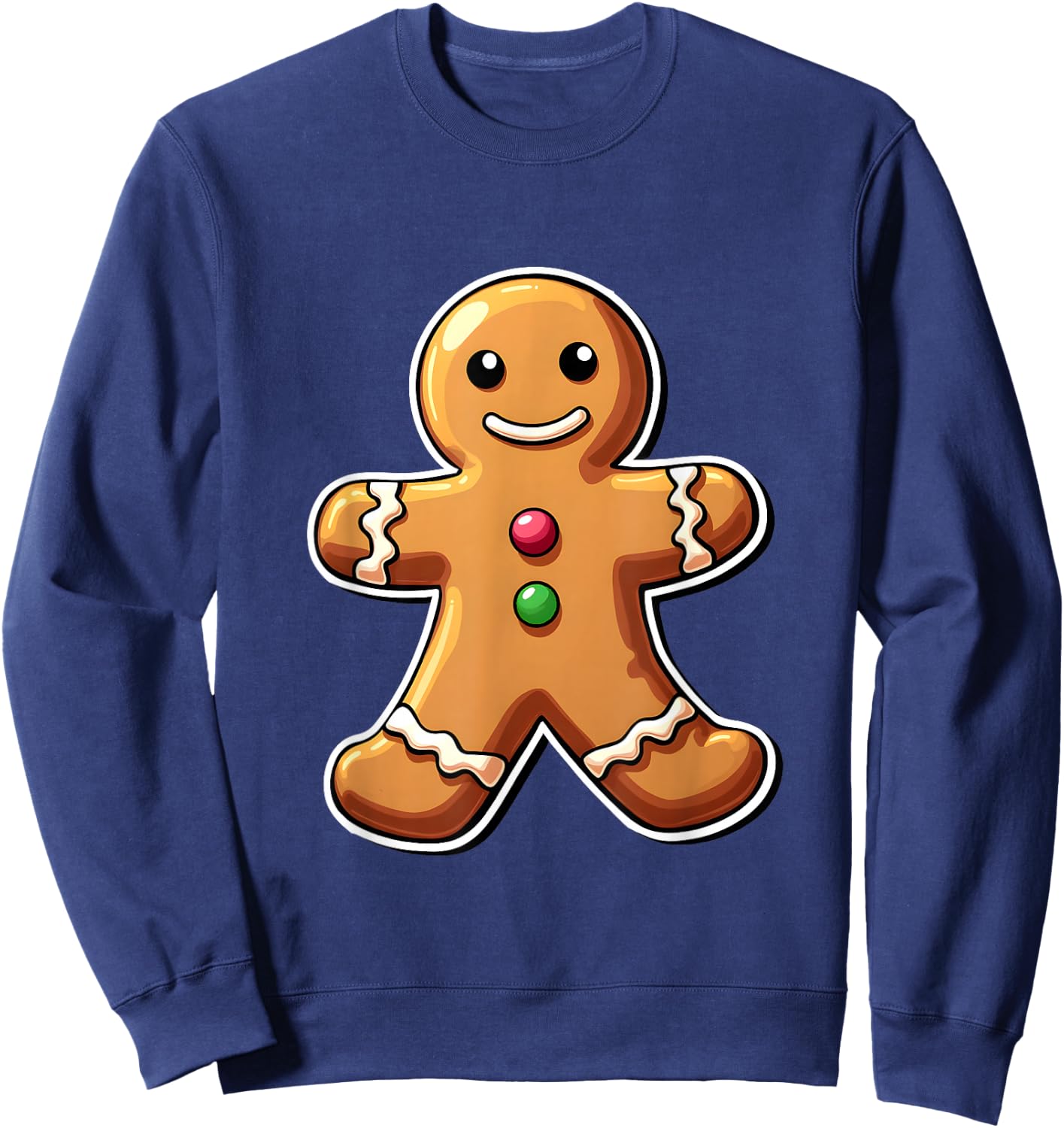 Gingerbread Christmas Women Kids Toddler Men Man Boys Youth Sweatshirt - Sweatshirt | Navy