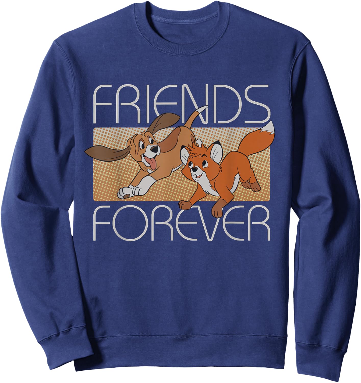 Disney The Fox and The Hound Friends Forever Small Sweatshirt - Sweatshirt | Navy