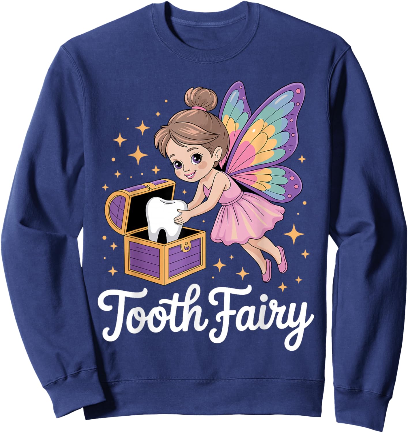 Best Tooth Fairy Costume Girls Dental Tooth Fairy Sweatshirt - Sweatshirt | Navy