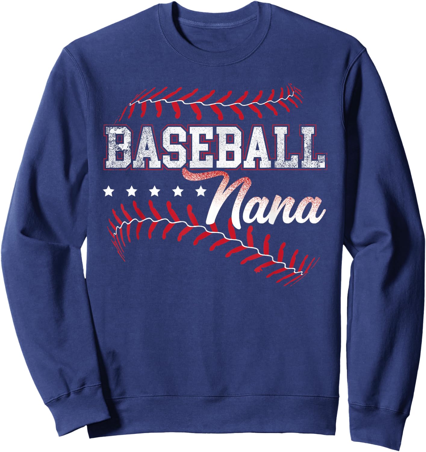 Baseball Nana Baseball Grandma Gift Shirts Sweatshirt - Sweatshirt | Navy