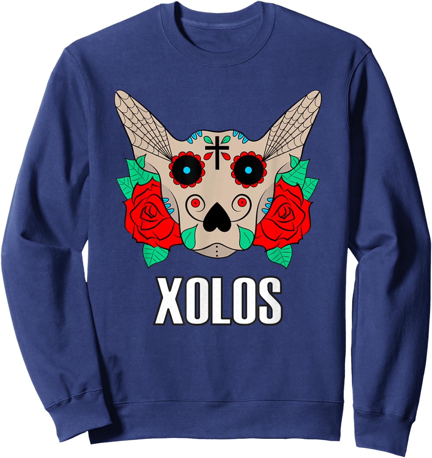 Xoloitzcuintli mexicano – tradición perrona Sweatshirt - Sweatshirt | Navy