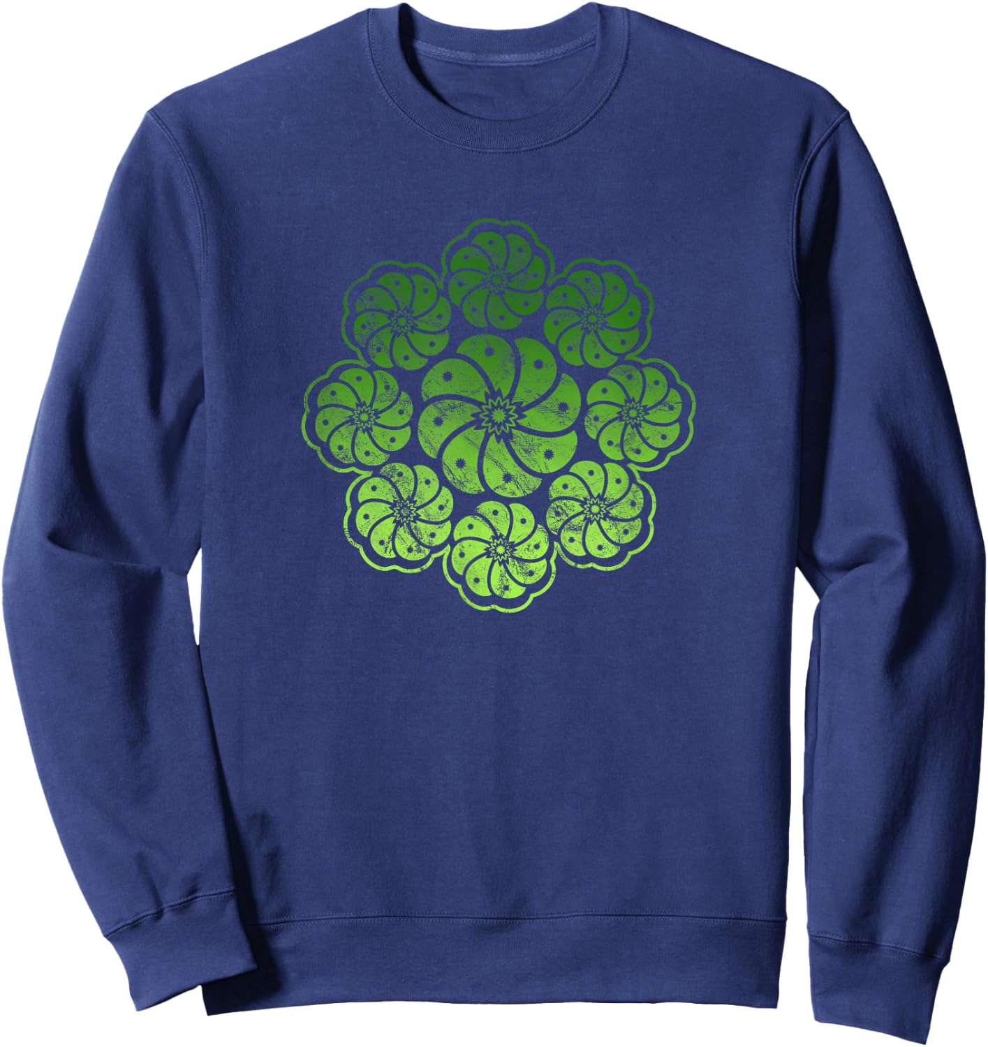 Peyote Cactus Symbol Mandala Lophophora Williamsii Desert Sweatshirt - Sweatshirt | Navy