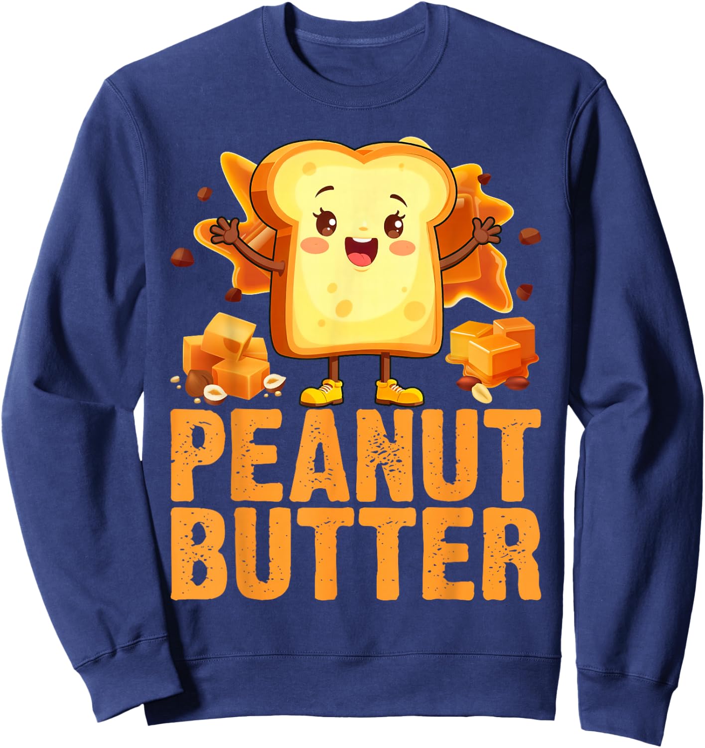 Peanut Butter Matching Peanut Butter Costume Sweatshirt - Sweatshirt | Navy