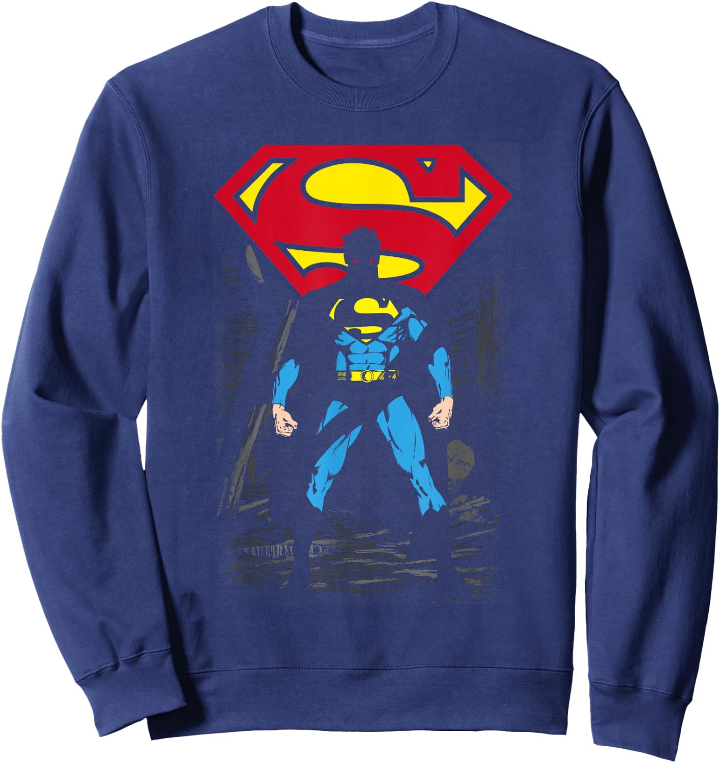 Superman Dark Alley T Shirt Sweatshirt - Sweatshirt | Navy