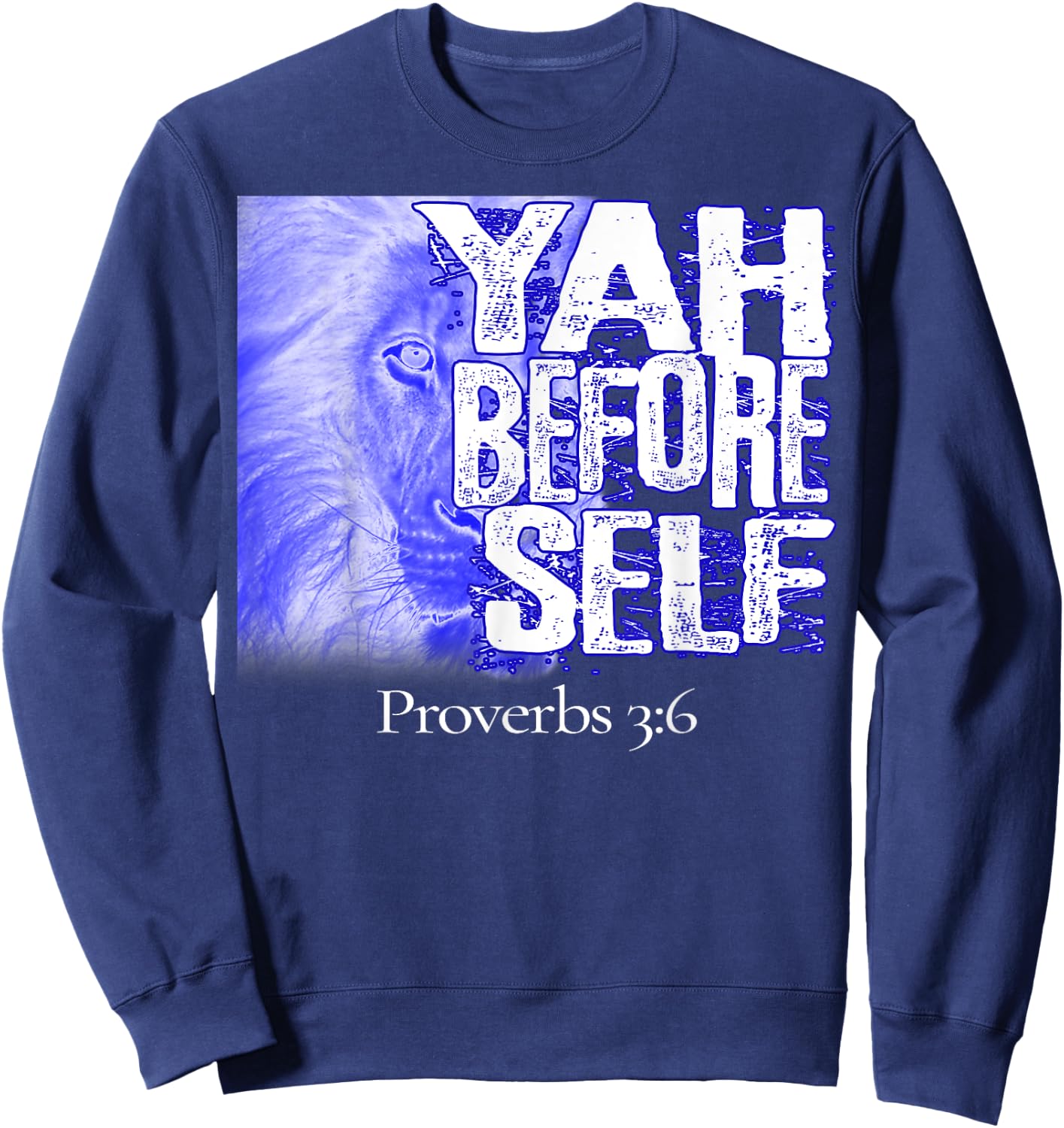 Hebrew Israelite Yahudah Tribe Judah Yah Before Self Sweatshirt - Sweatshirt | Navy