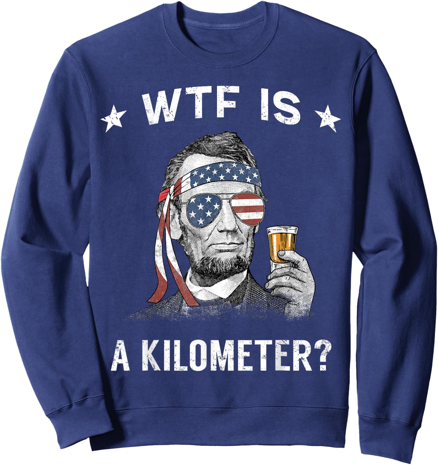 WTF is A Kilometer Lincoln Sweatshirt - Sweatshirt | Navy