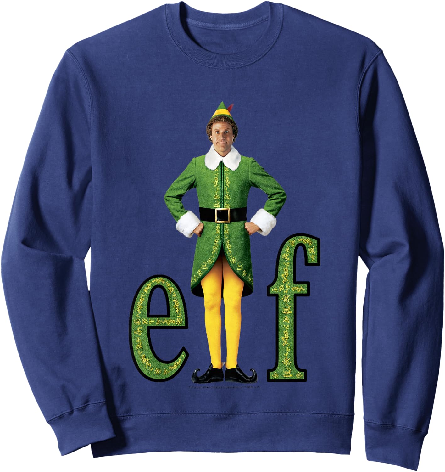 Kids Elf Buddy Classic Movie Logo Sweatshirt - Sweatshirt | Navy