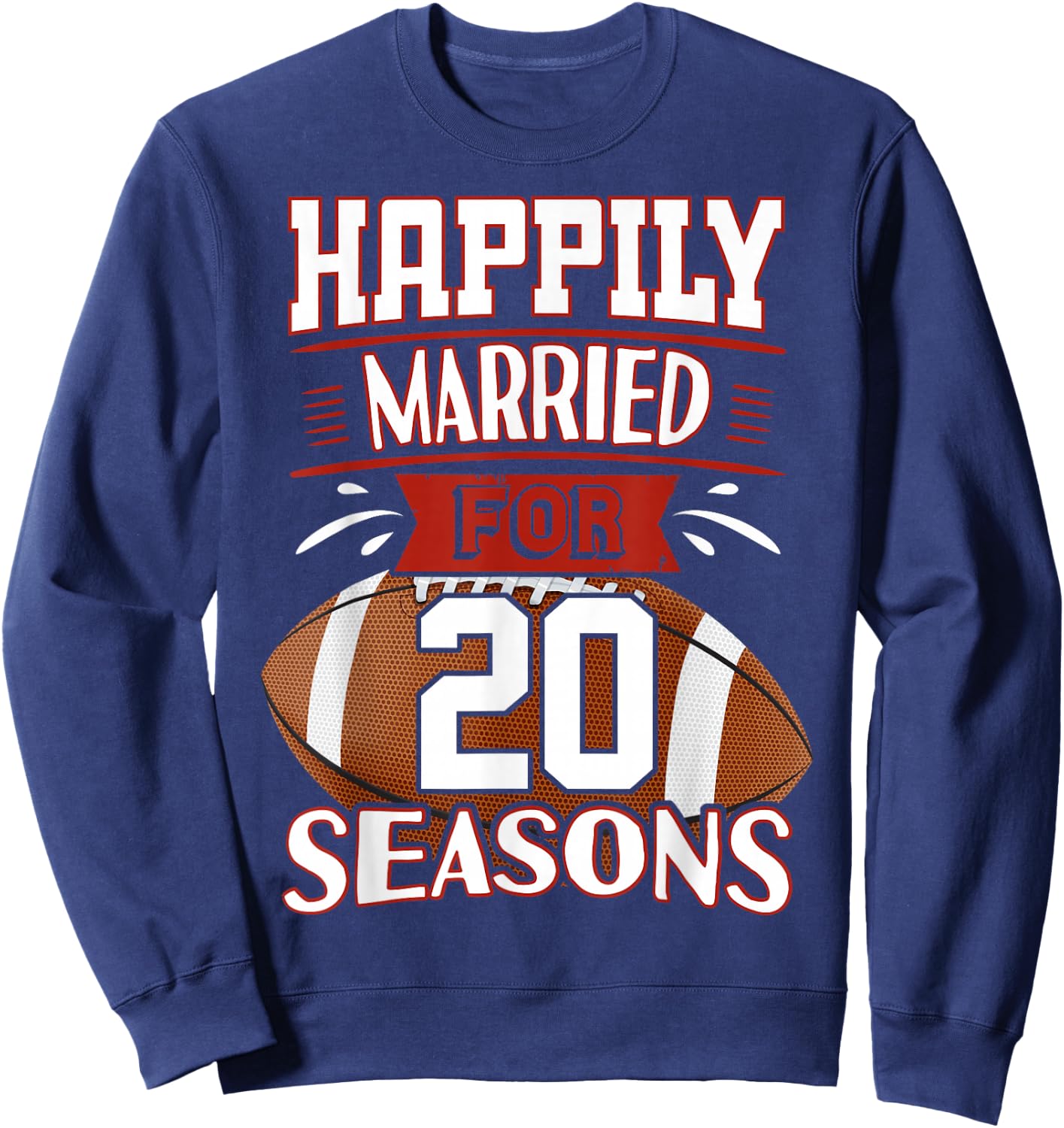 20 Years Marriage - 20th Idea Sweatshirt - Sweatshirt | Navy