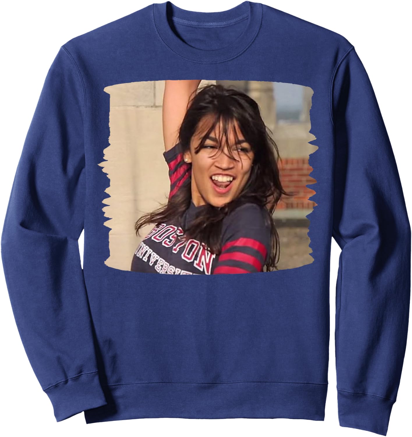 Alexandria Ocasio Cortez Funny Let Her Dance Liberal Sweatshirt - Sweatshirt | Navy