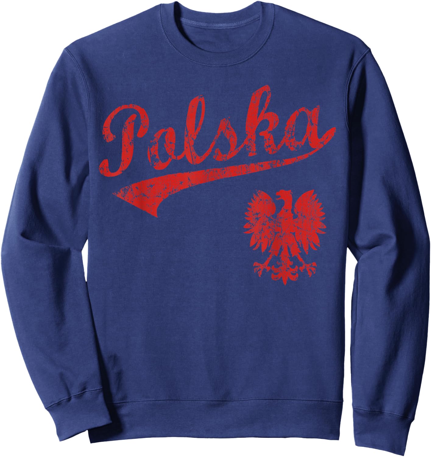 Polska Polish Poland Polski Family Heritage Men Women Kids Sweatshirt - Sweatshirt | Navy