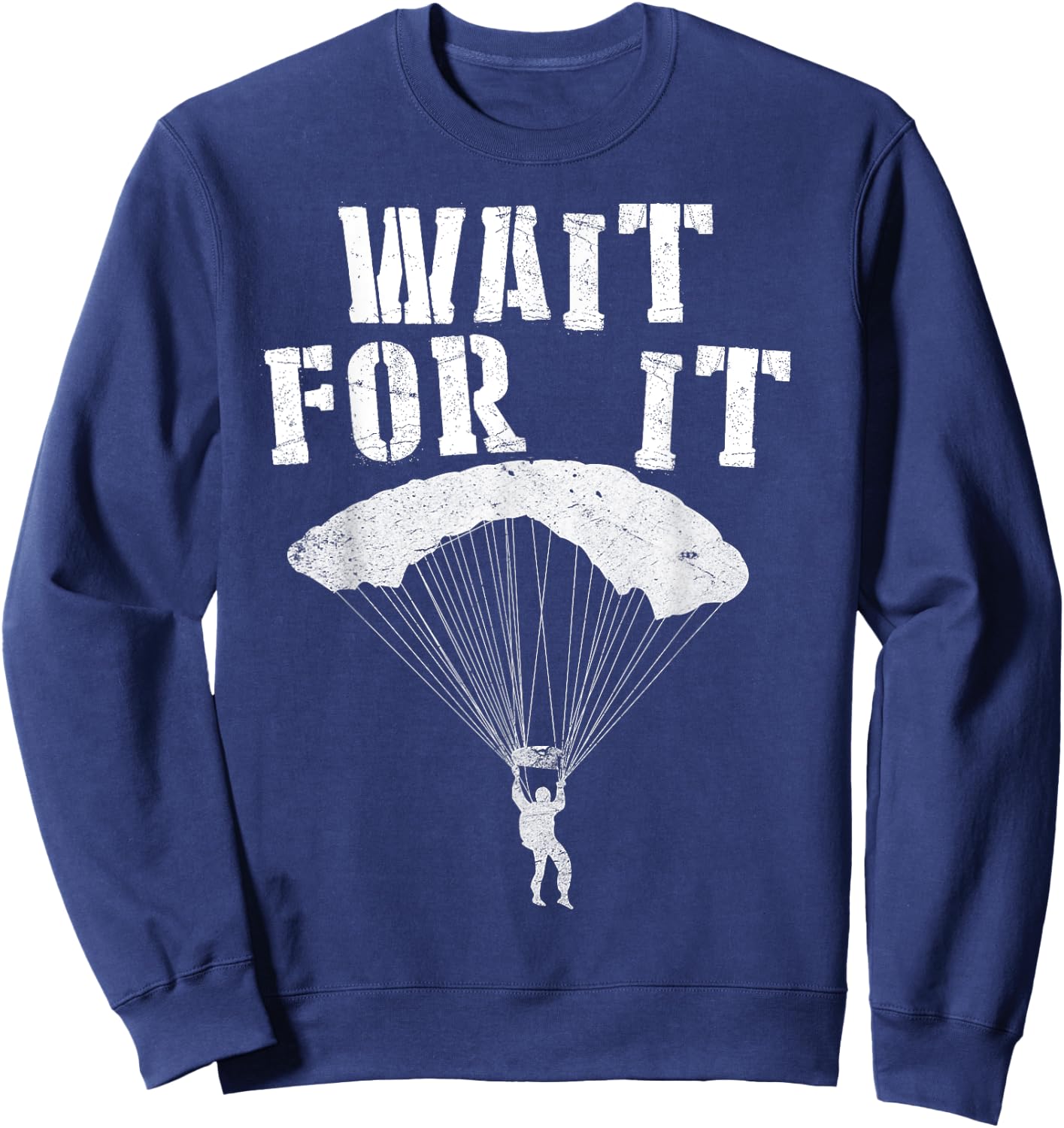 High Altitude Low Open Parachute Jump Free Fall MFF Sweatshirt - Sweatshirt | Navy