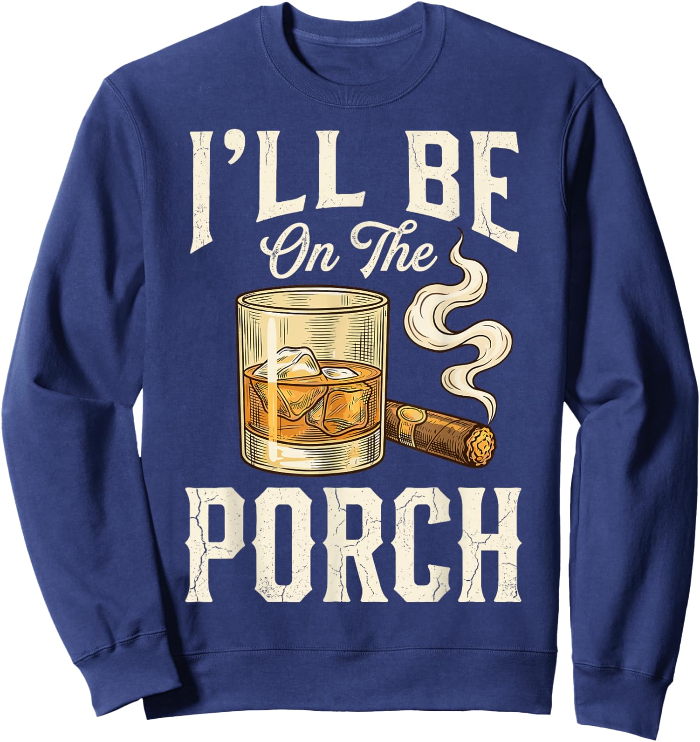 I'll Be On The Porch Sweatshirt - Sweatshirt | Navy