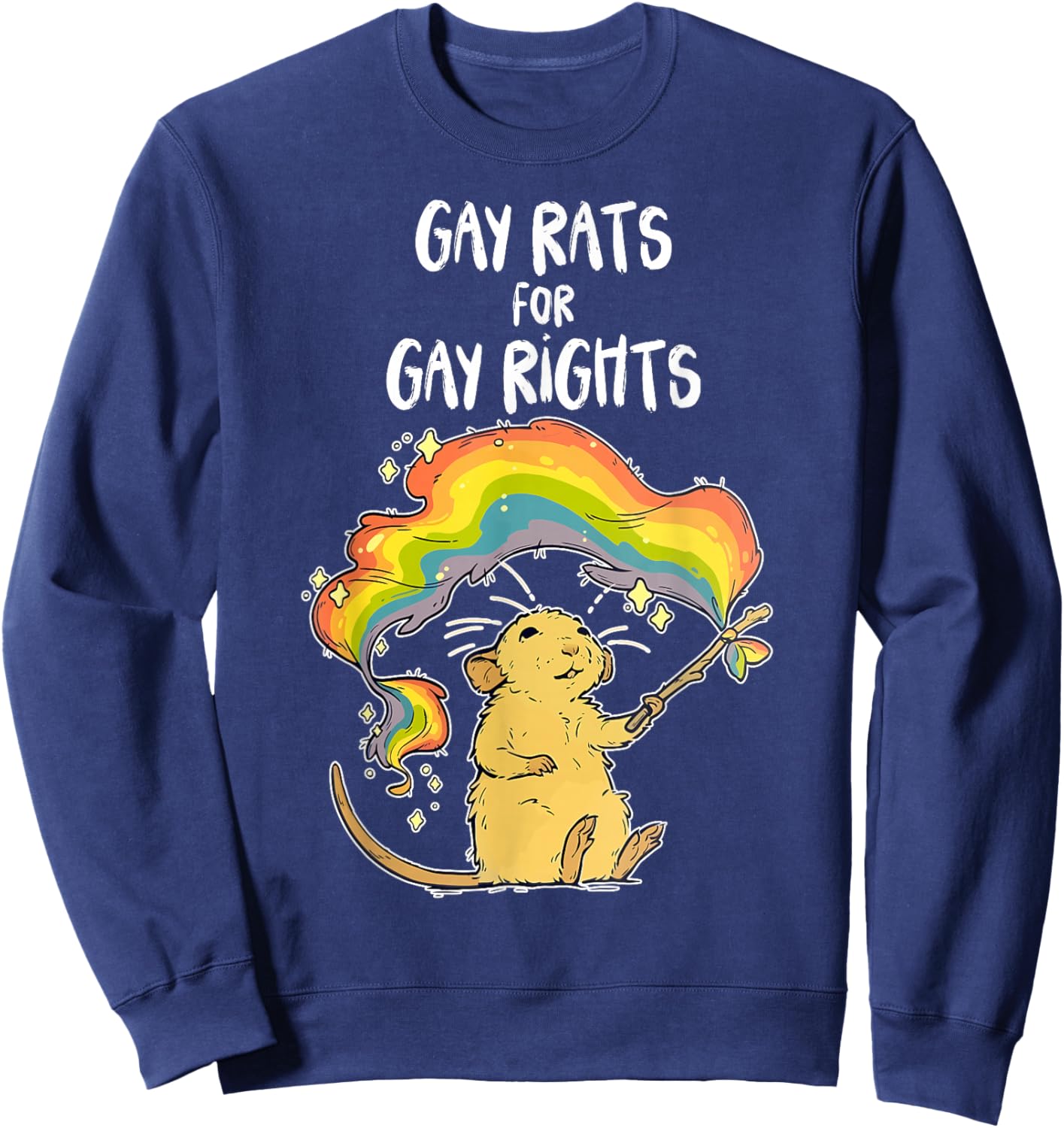 Gay Rats For Gay Rights Sweatshirt - Sweatshirt | Navy